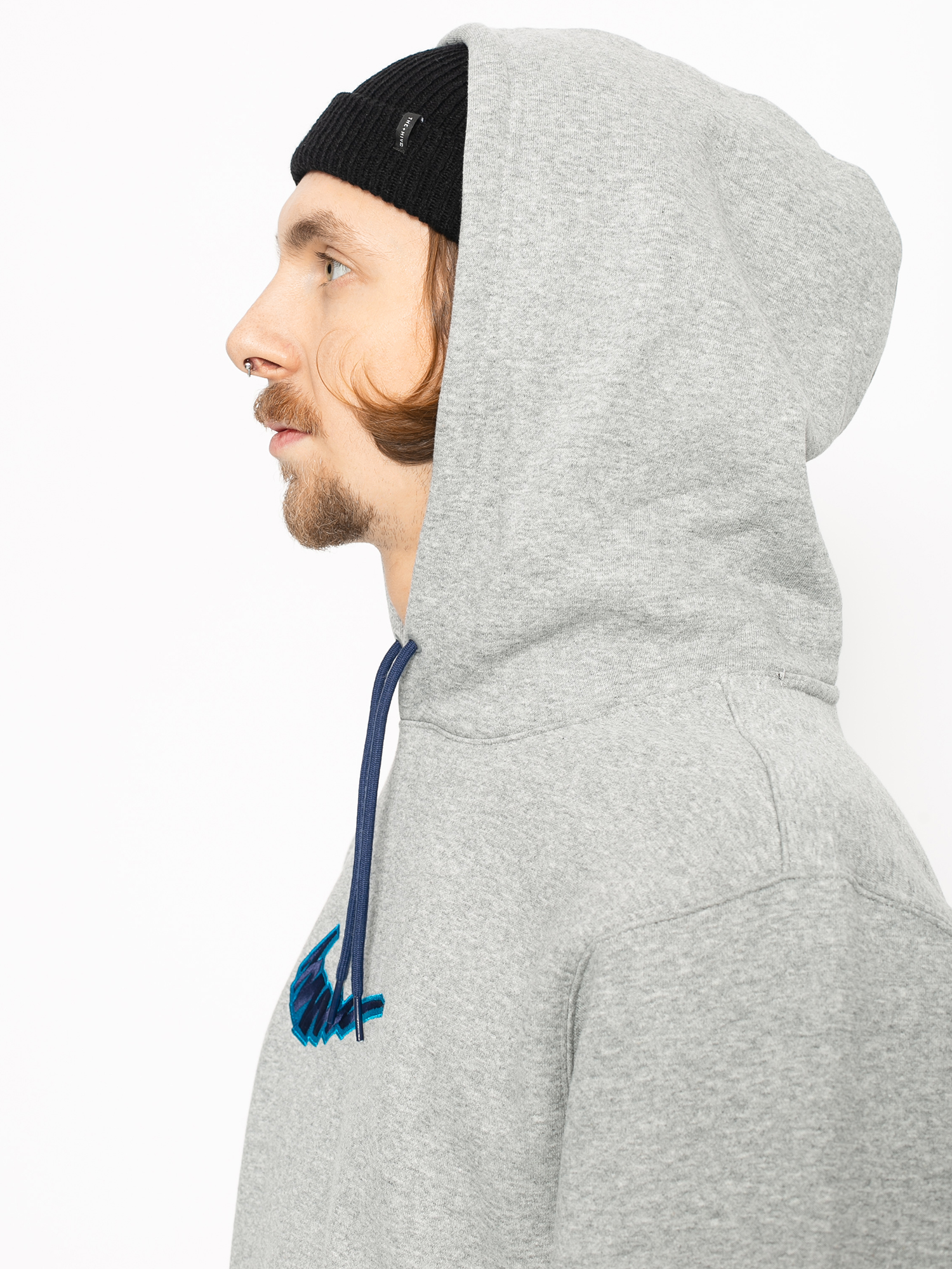 Bluza z kapturem Nike SB Sb HD (dk grey heather/laser blue)