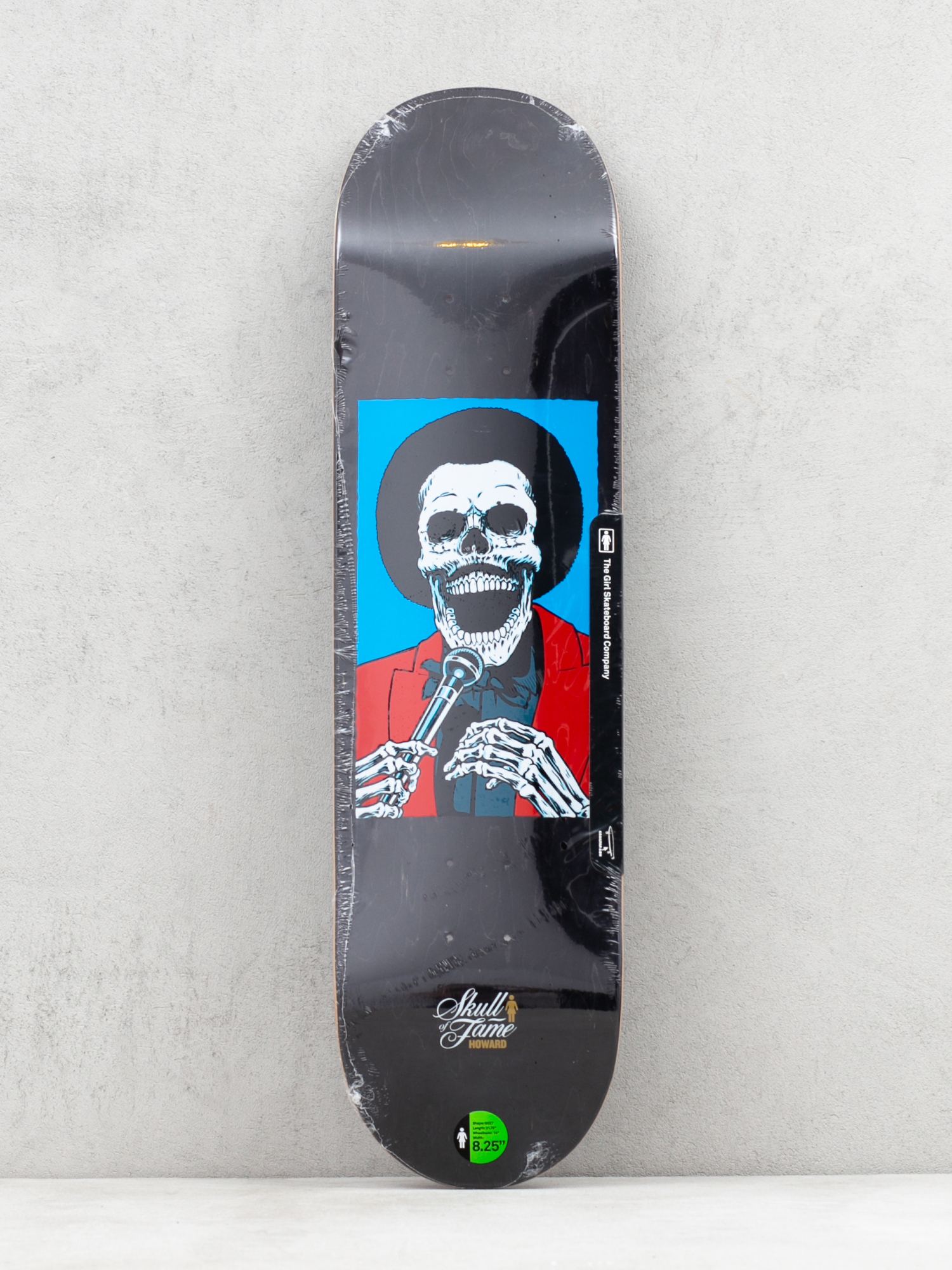 Deck Girl Skateboard Howard Skull Of Fame (black)
