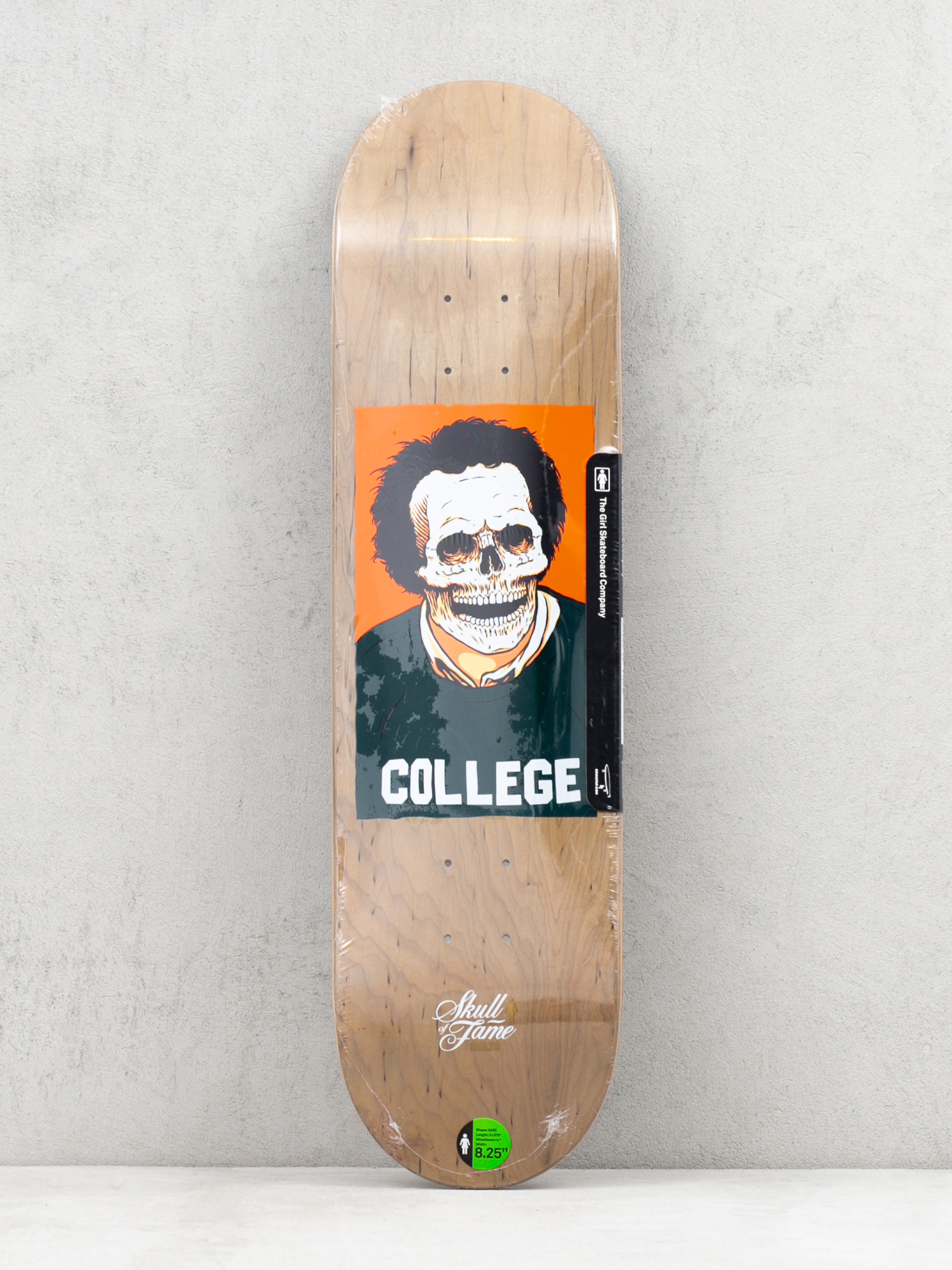 Deck Girl Skateboard Malto Skull Of Fame (brown)