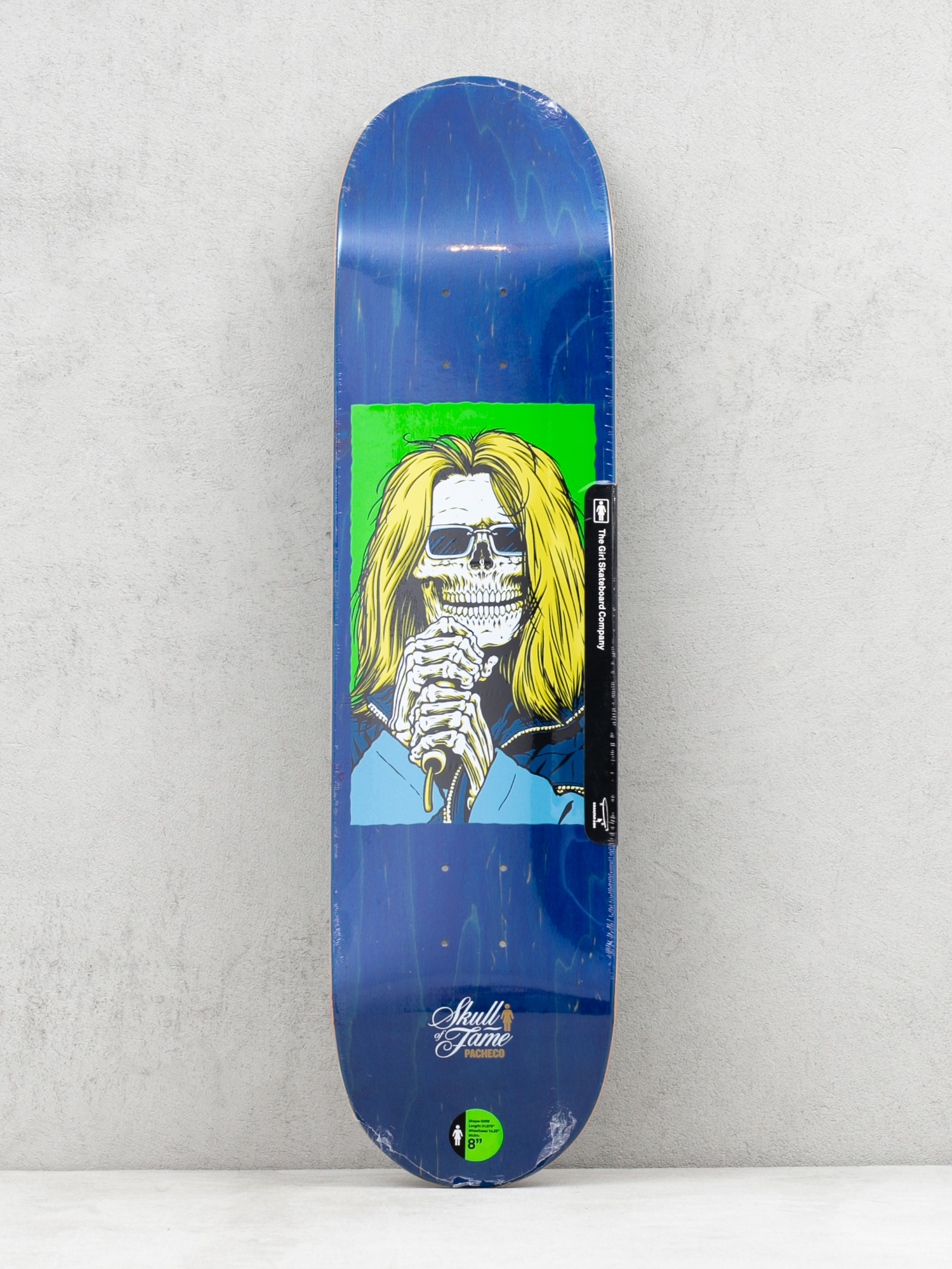 Deck Girl Skateboard Pacheco Skull Of Fame (navy)