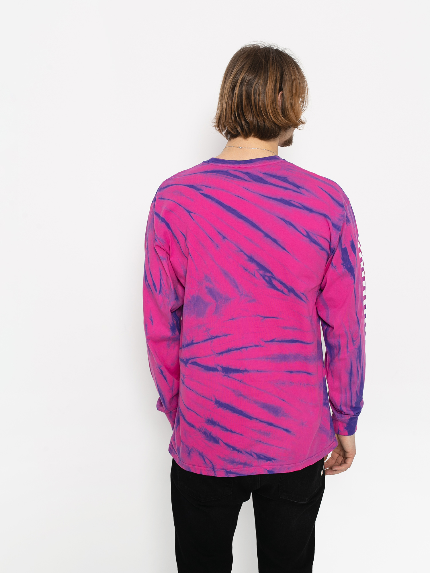 Longsleeve Vans Tie Dye Checker (fuchsia purple tiedye)