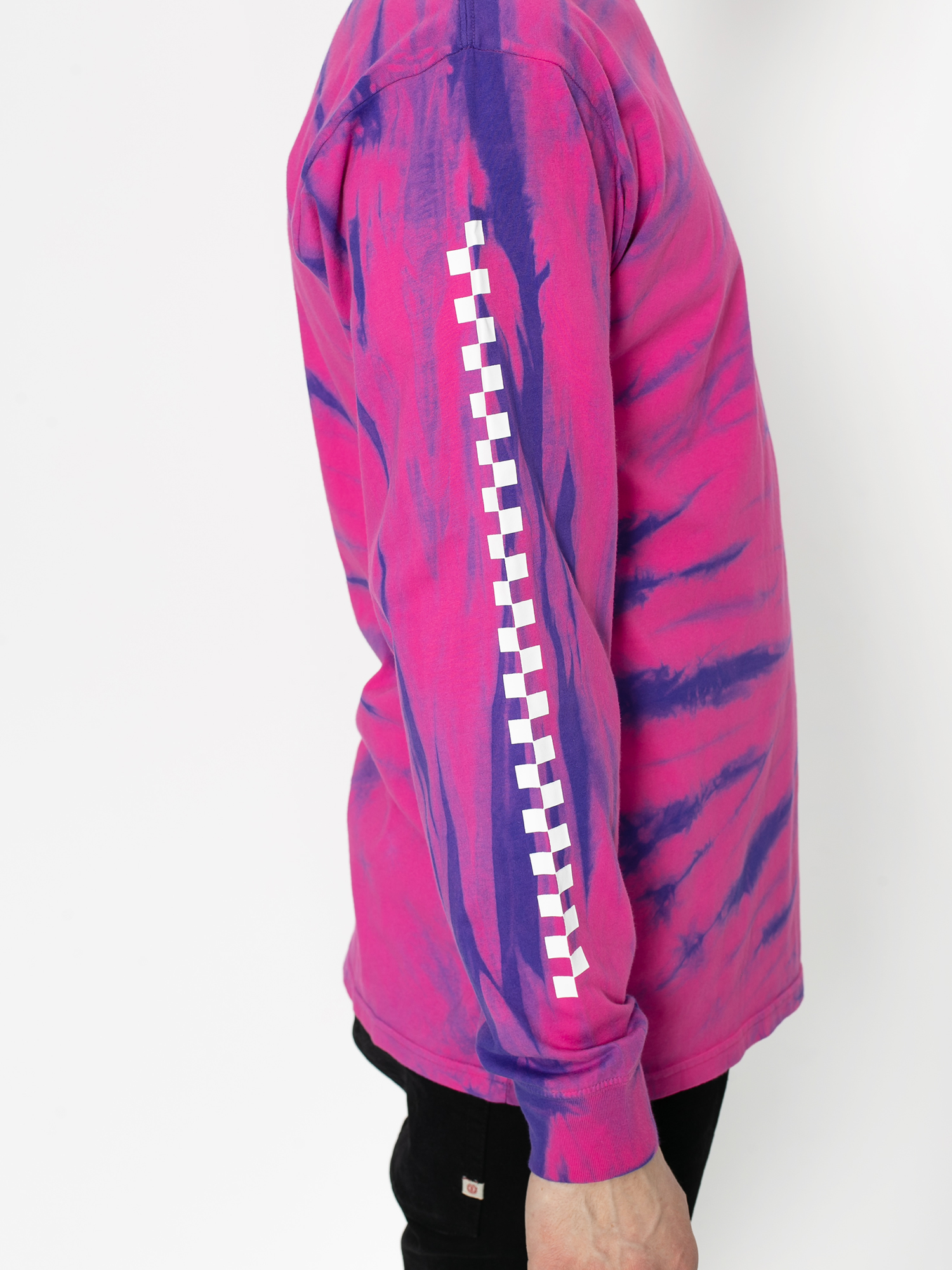 Longsleeve Vans Tie Dye Checker (fuchsia purple tiedye)