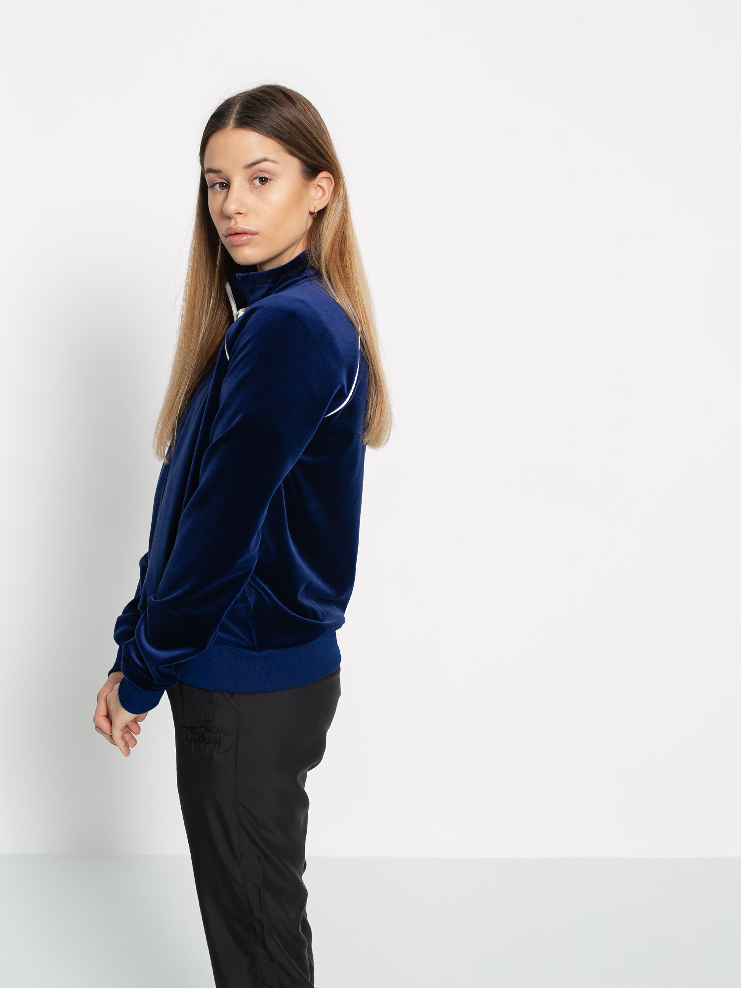 Kurtka Nike Trk Velour Wmn (blue void/sail/sail/sail)
