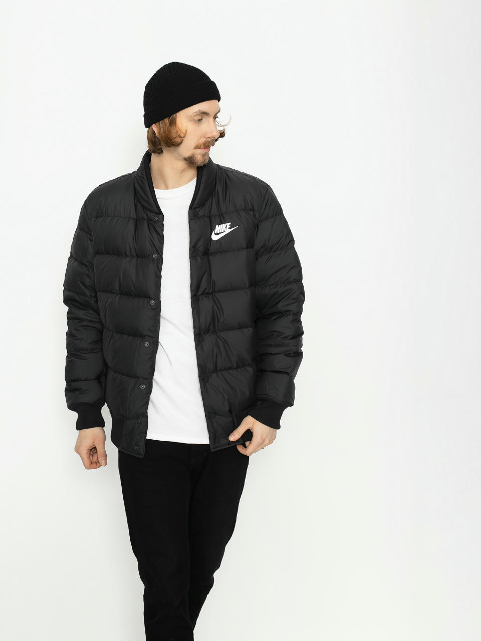 Kurtka Nike Dwn Fill Bombr (black/black/white)