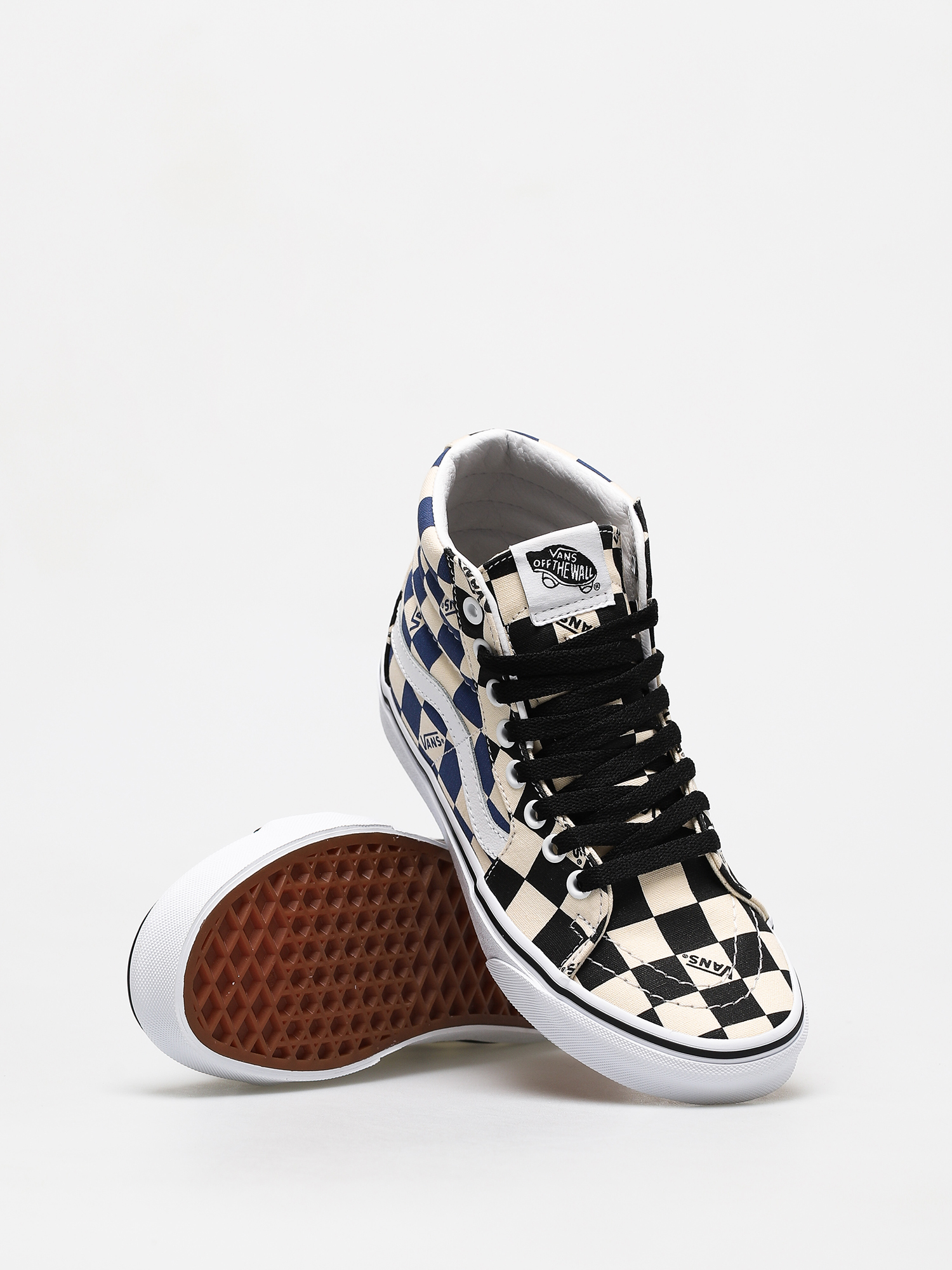 Buty Vans Sk8 Hi (big check/bla)