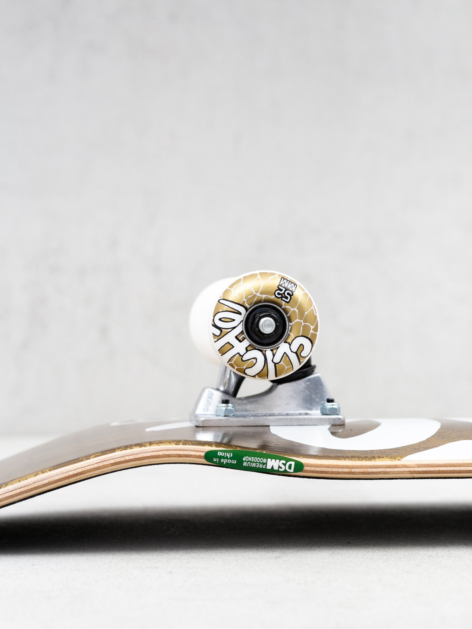 Deskorolka Cliche Handwritten (gold/white)