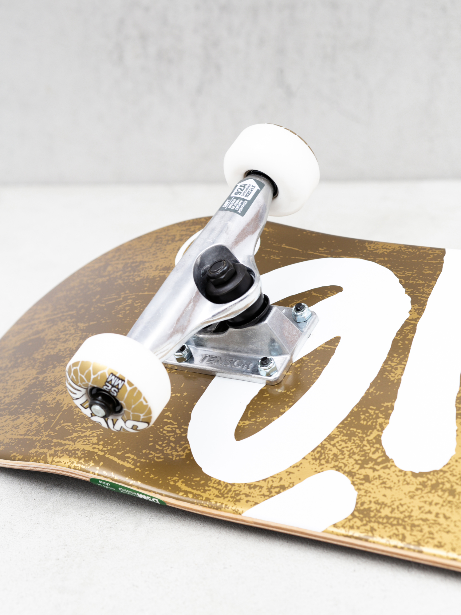 Deskorolka Cliche Handwritten (gold/white)