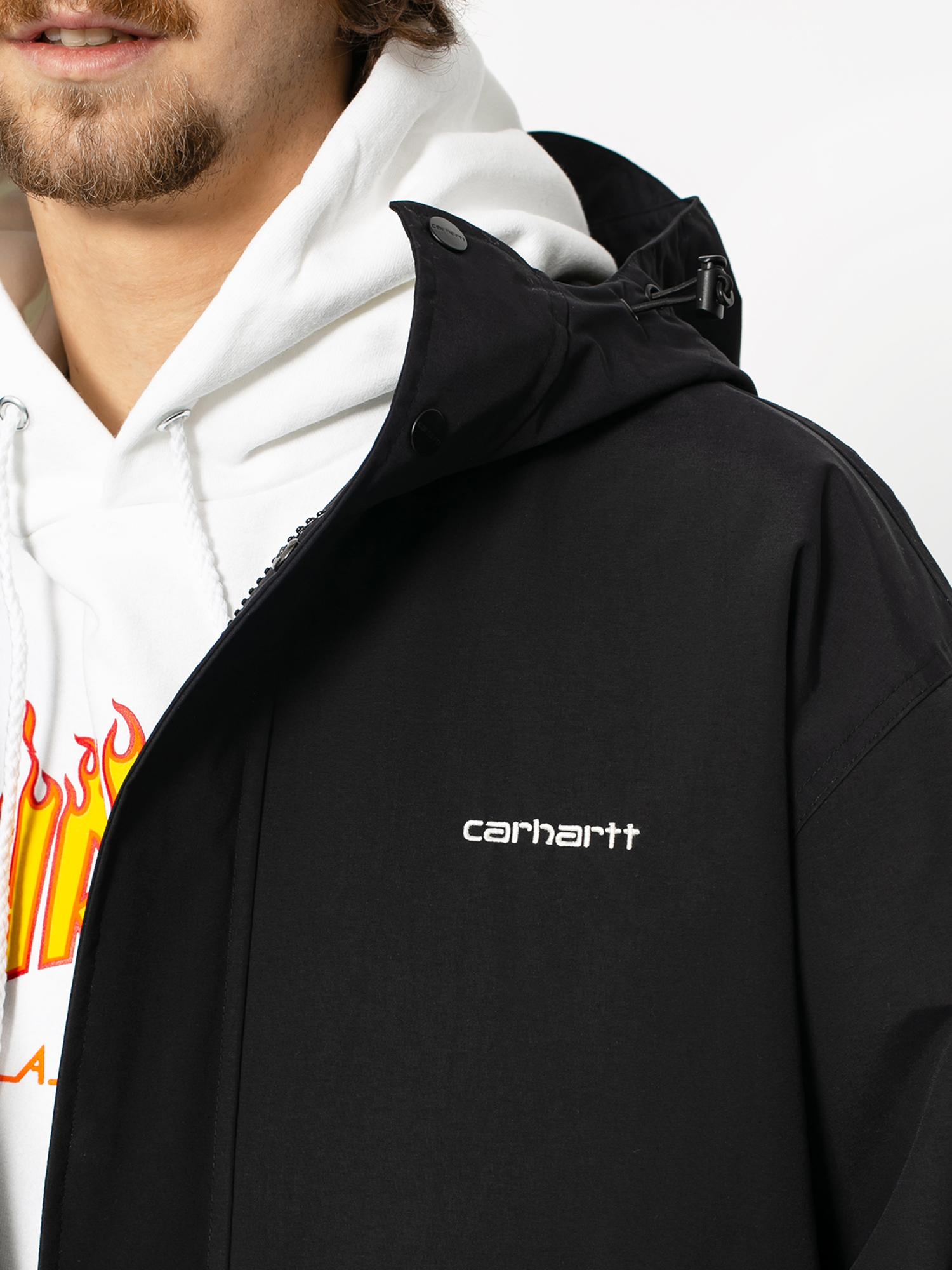 Kurtka Carhartt WIP Ashby Parka (black/wax)