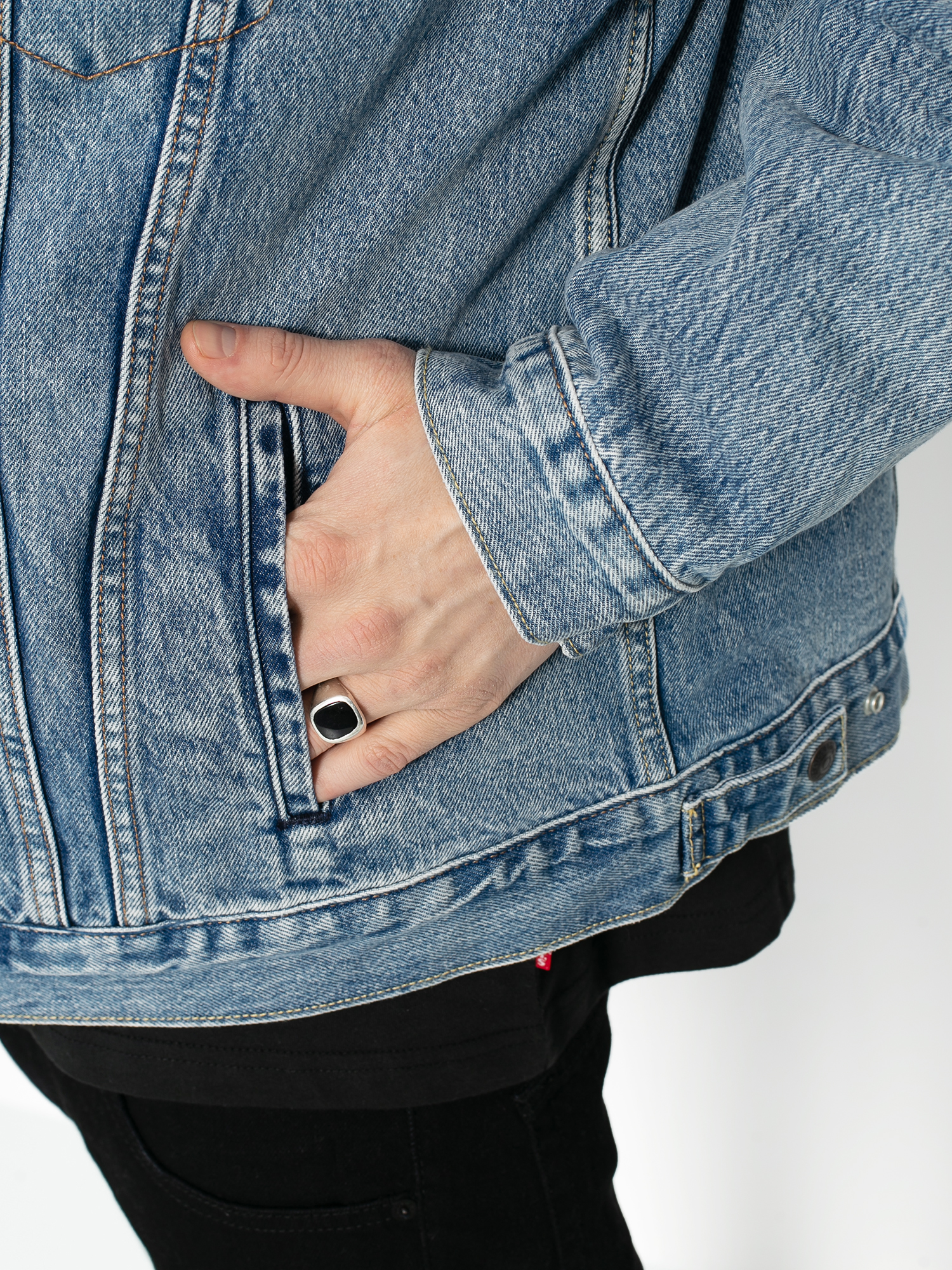 Kurtka Levi's® Rvs Padded Trucker Surprise Reversible (harvest gold/fog/forged iro)