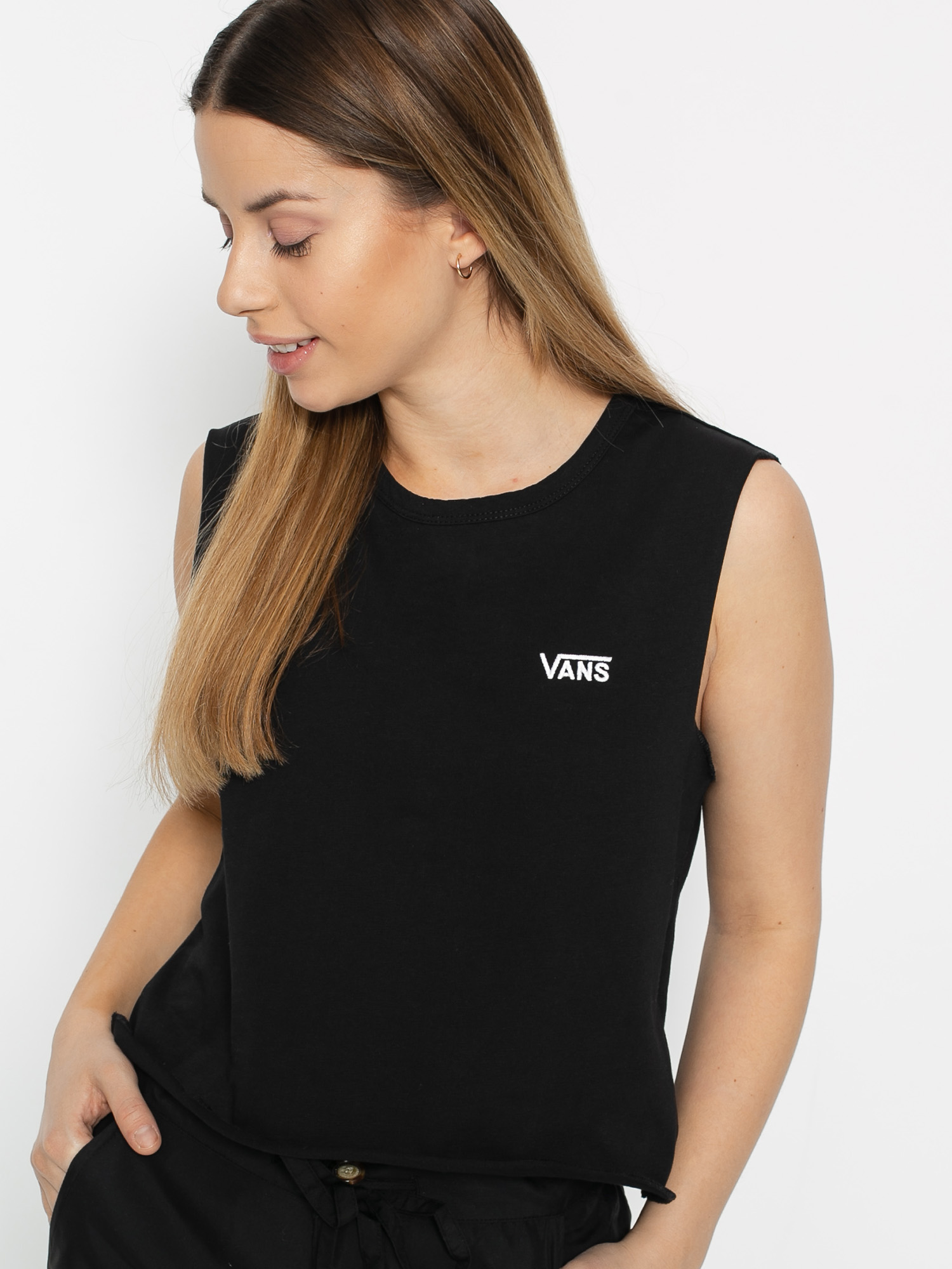 Koszulka Vans Junior V Muscle Wmn (black)