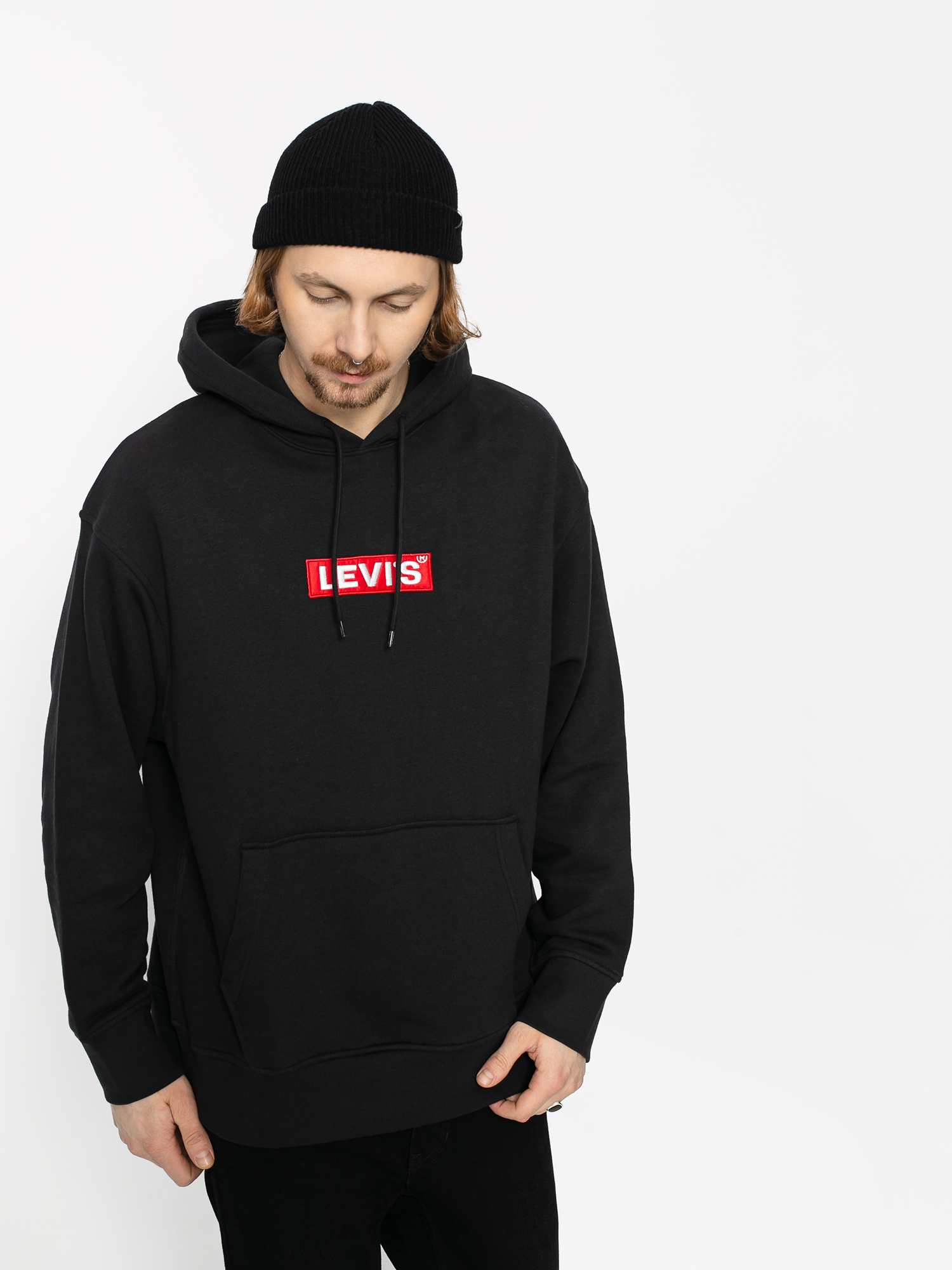Bluza z kapturem Levi's® Relaxed Graphic Box Tab HD (black) Bluza z kapturem Levi's® Relaxed Graphic Box Tab HD (black)
