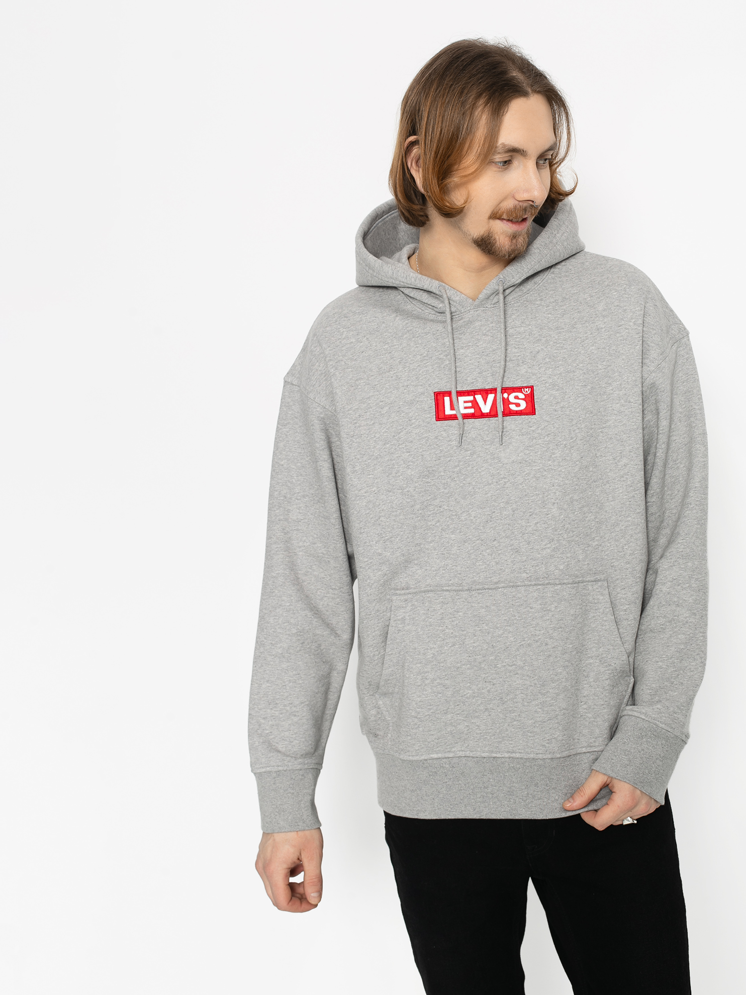 Bluza z kapturem Levi's® Relaxed Graphic Box Tab HD (grey) Bluza z kapturem Levi's® Relaxed Graphic Box Tab HD (grey)