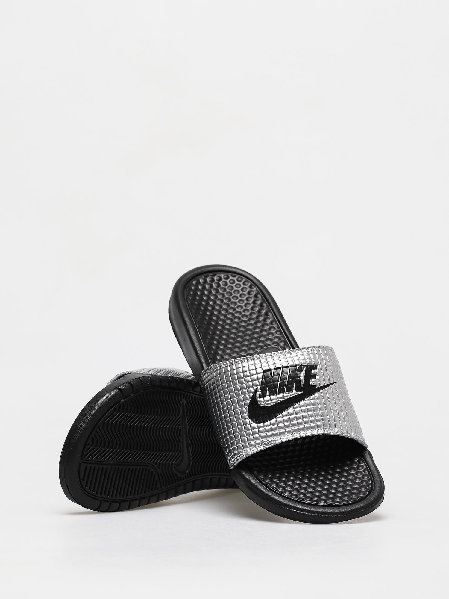 Klapki Nike Benassi Jdi Se Txt 1 (black/black metallic silver)