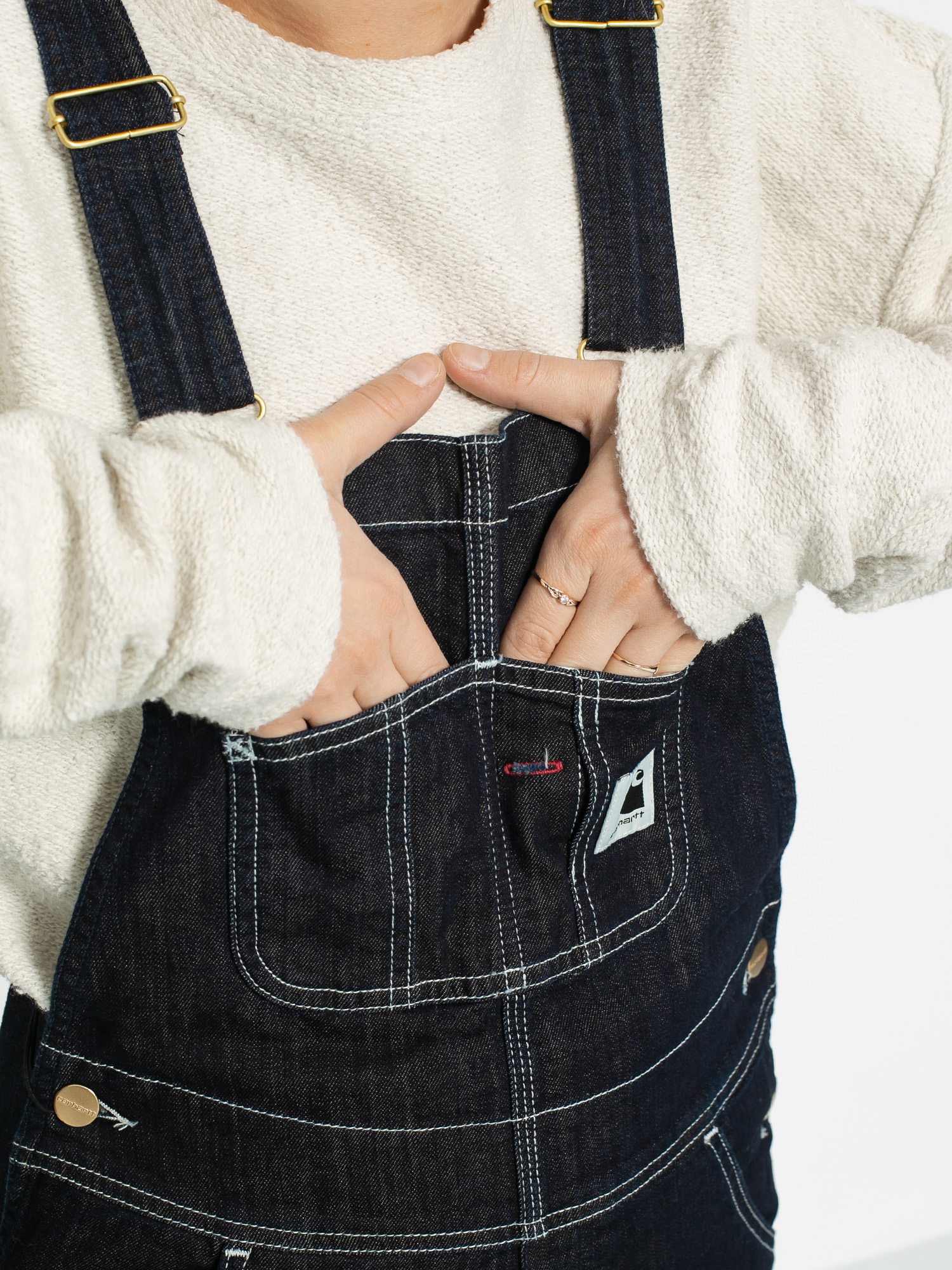 Spodnie Carhartt WIP Bib Overall Wmn (blue)