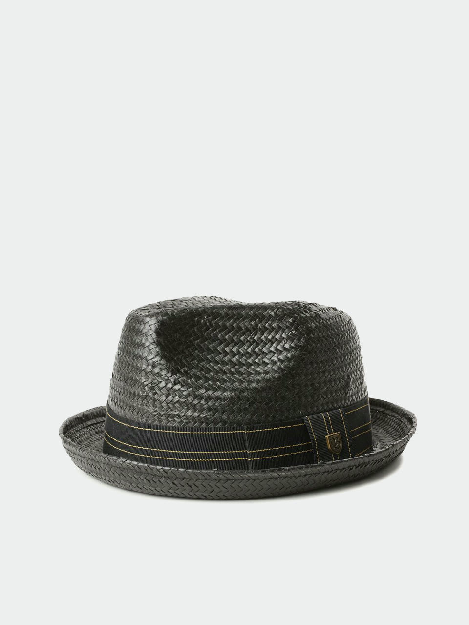 Kapelusz Brixton Castor Fedora (black/black/tan)