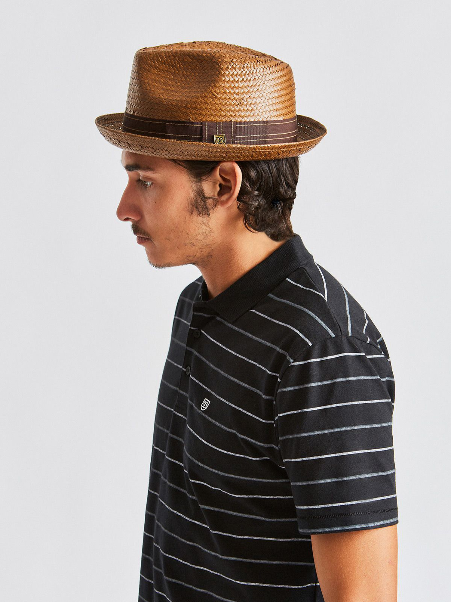 Kapelusz Brixton Castor Fedora (sepia/brown)