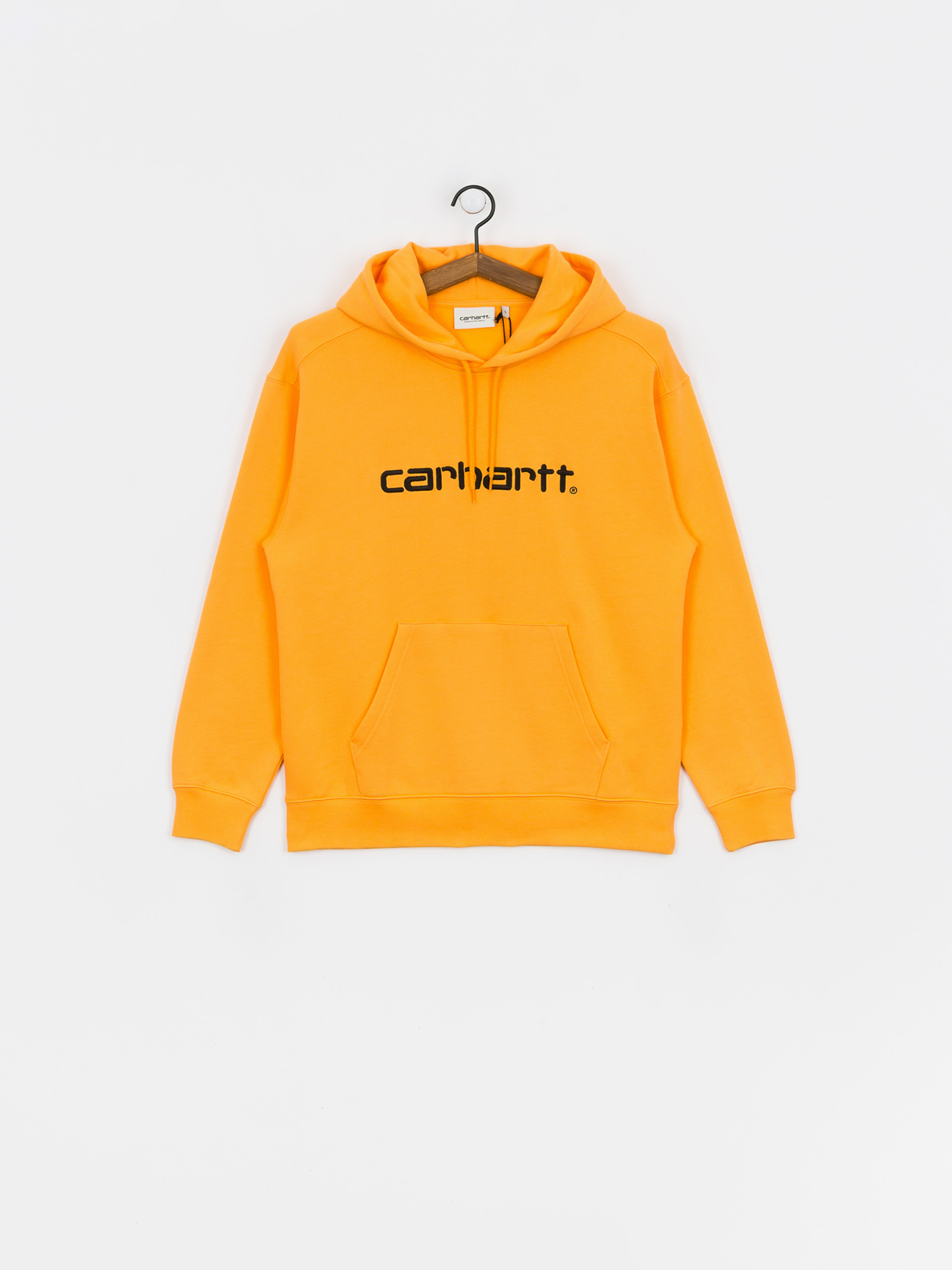 Bluza z kapturem Carhartt WIP Carhartt HD Wmn (pop orange/black)