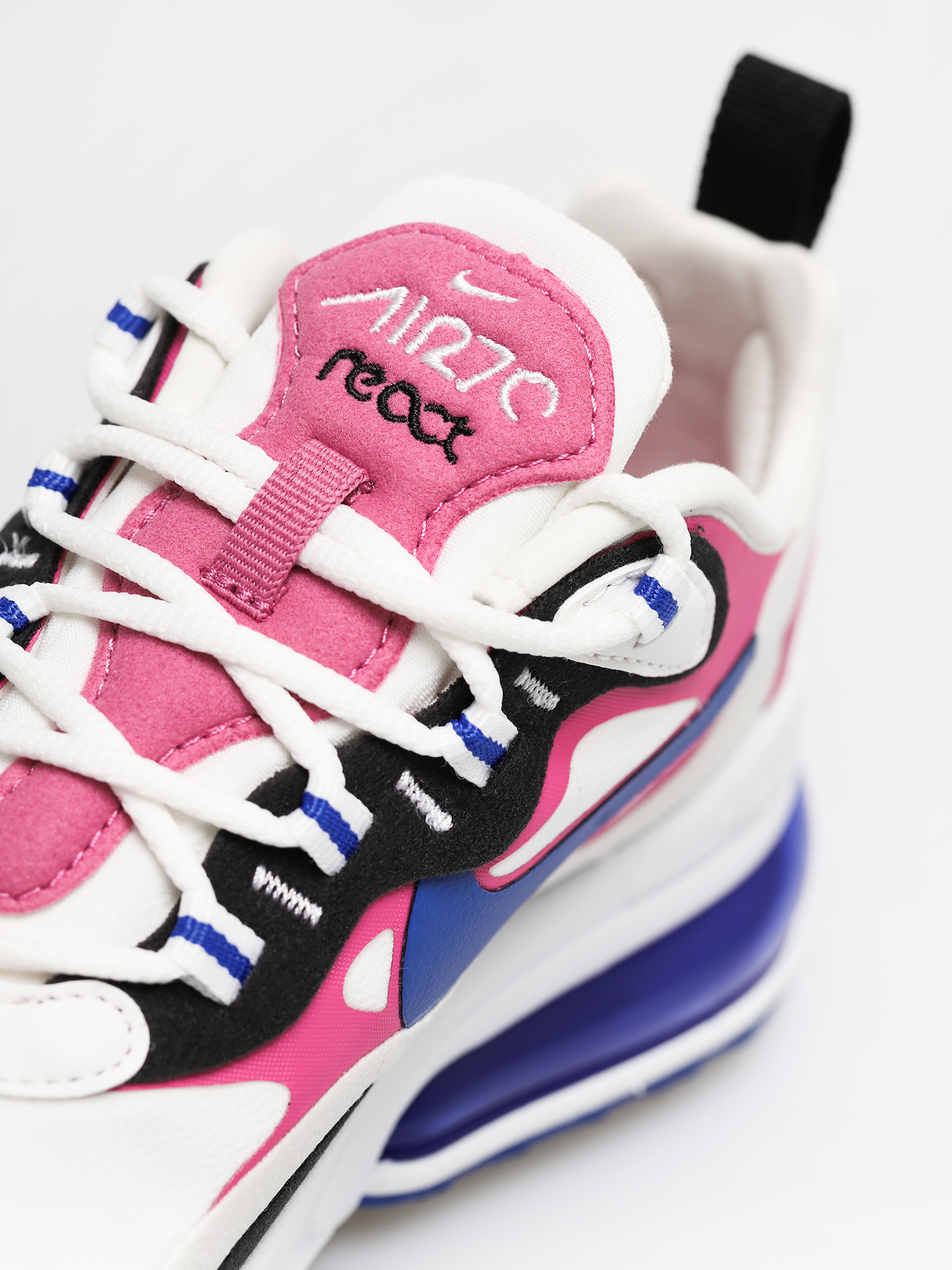 Buty Nike Air Max 270 React Wmn (summit white/hyper blue cosmic fuchsia)