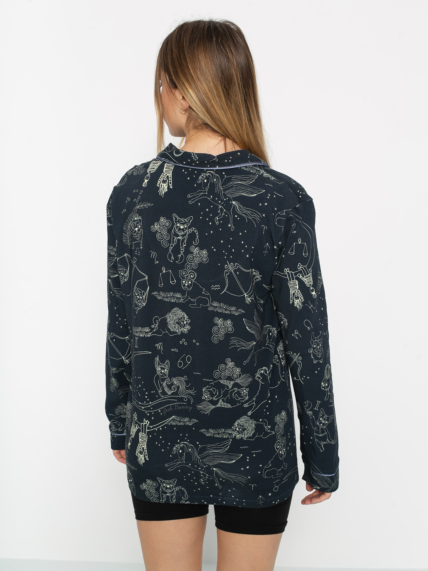 Koszula Yeah Bunny Puppy LS Wmn (dark navy)