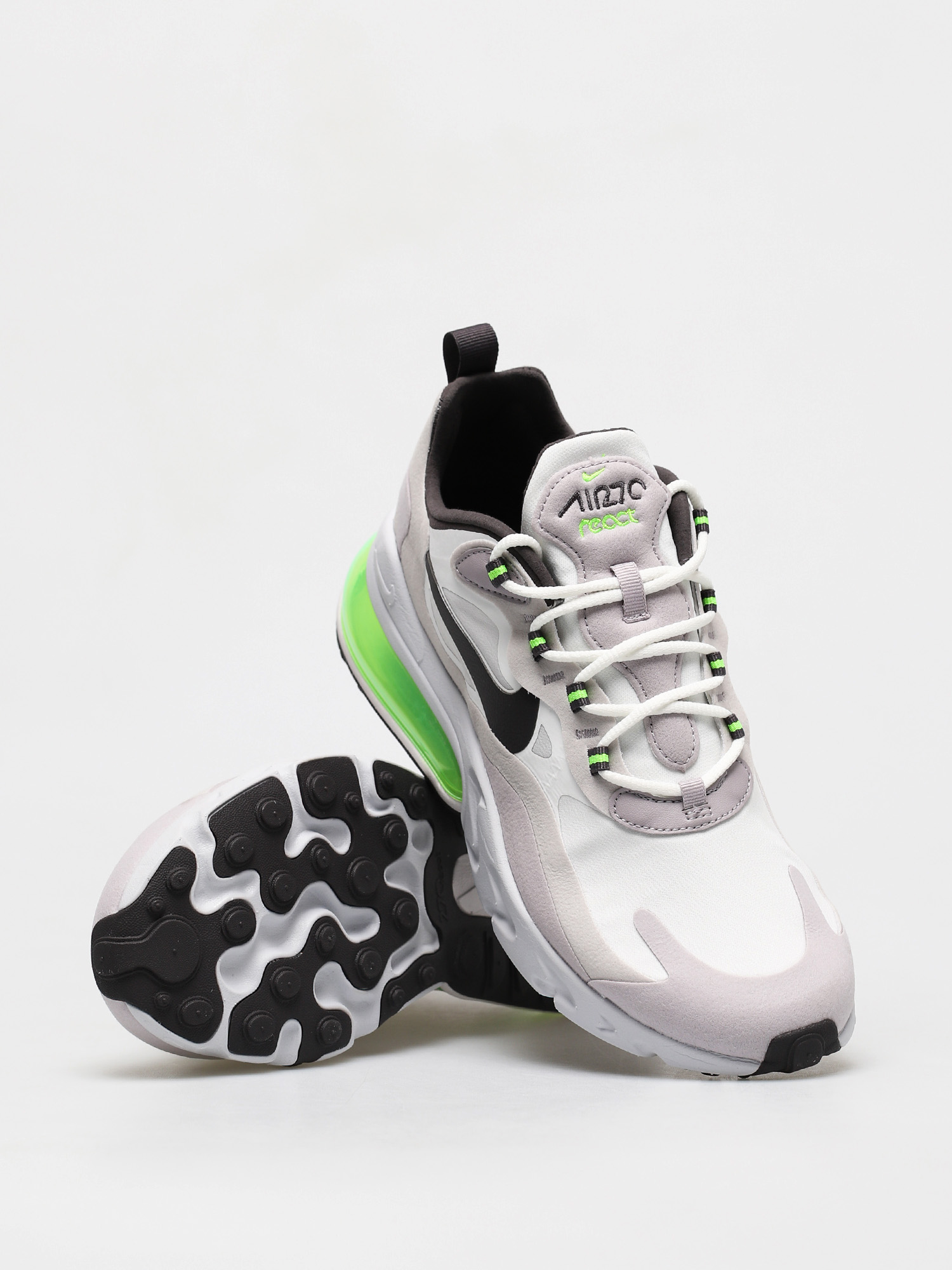 Buty Nike Air Max 270 React (summit white/electric green vast grey)