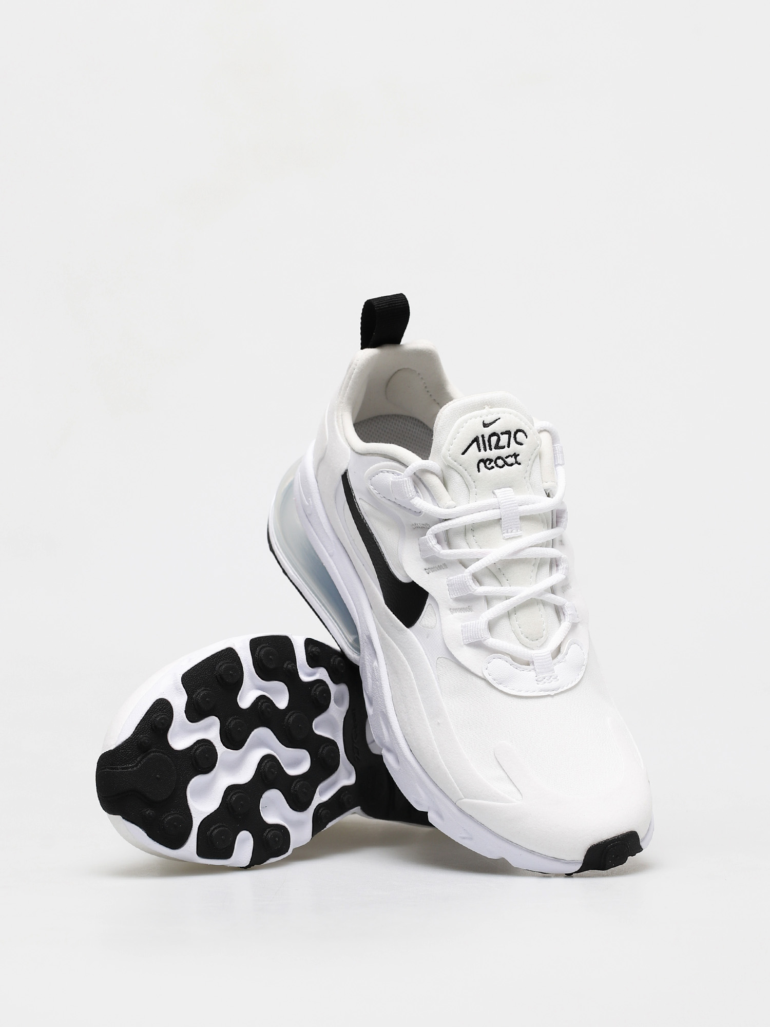 Buty Nike Air Max 270 React Wmn (white/black metallic silver)