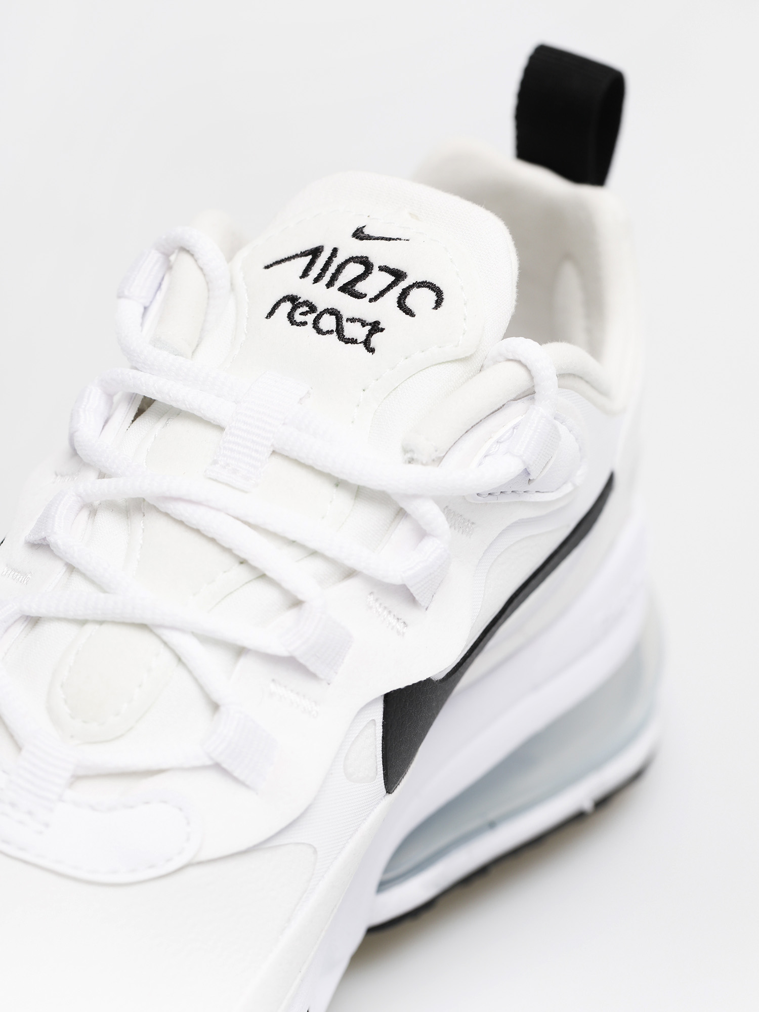 Buty Nike Air Max 270 React Wmn (white/black metallic silver)