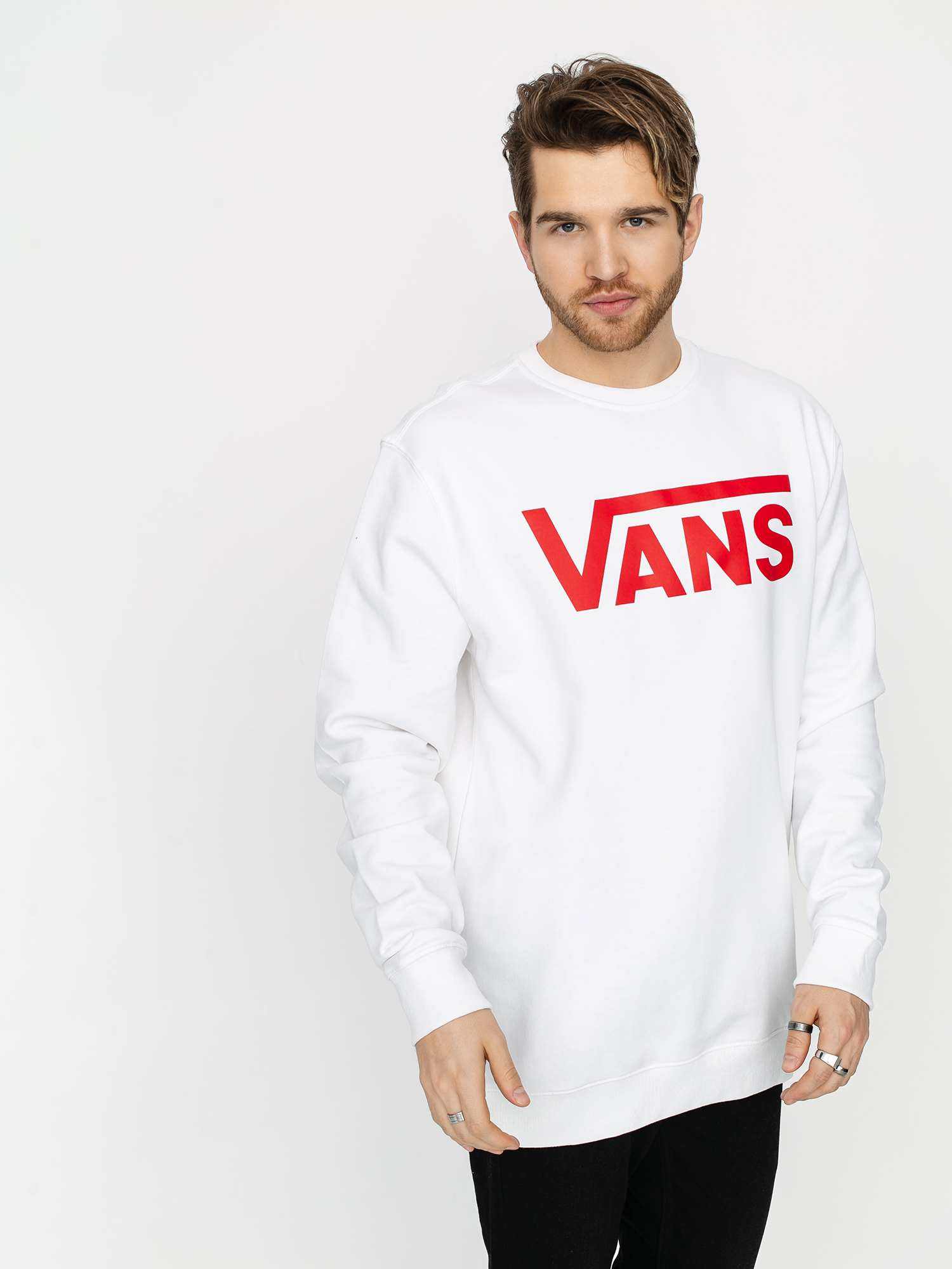 Bluza Vans Classic (white/racing red)