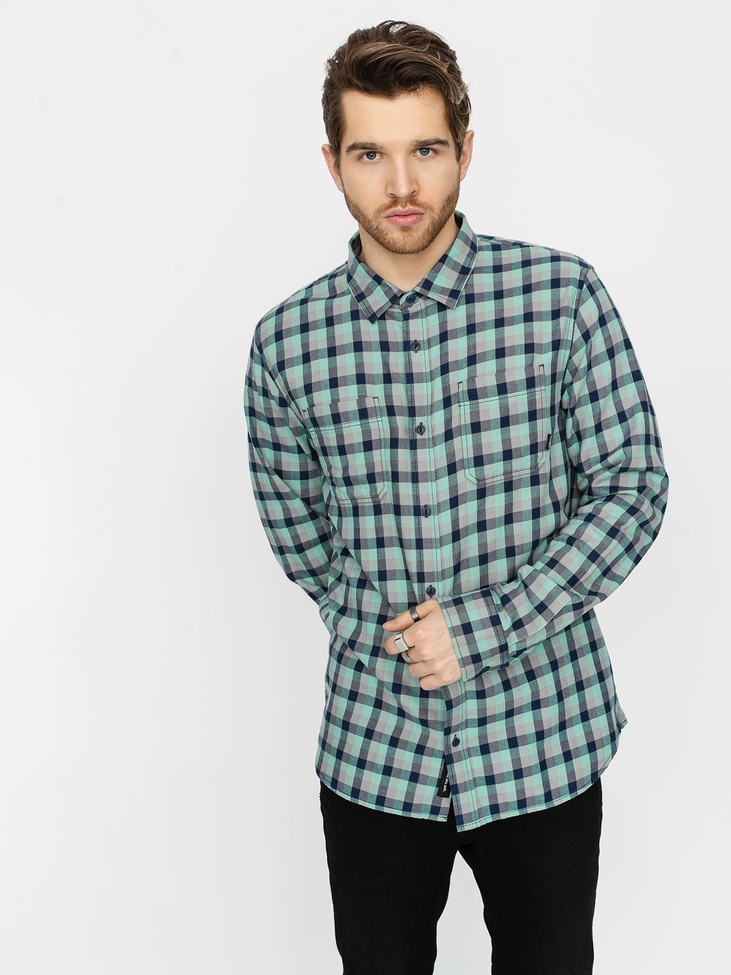 Koszula Vans Alameda II (dusty jade green/frost grey)