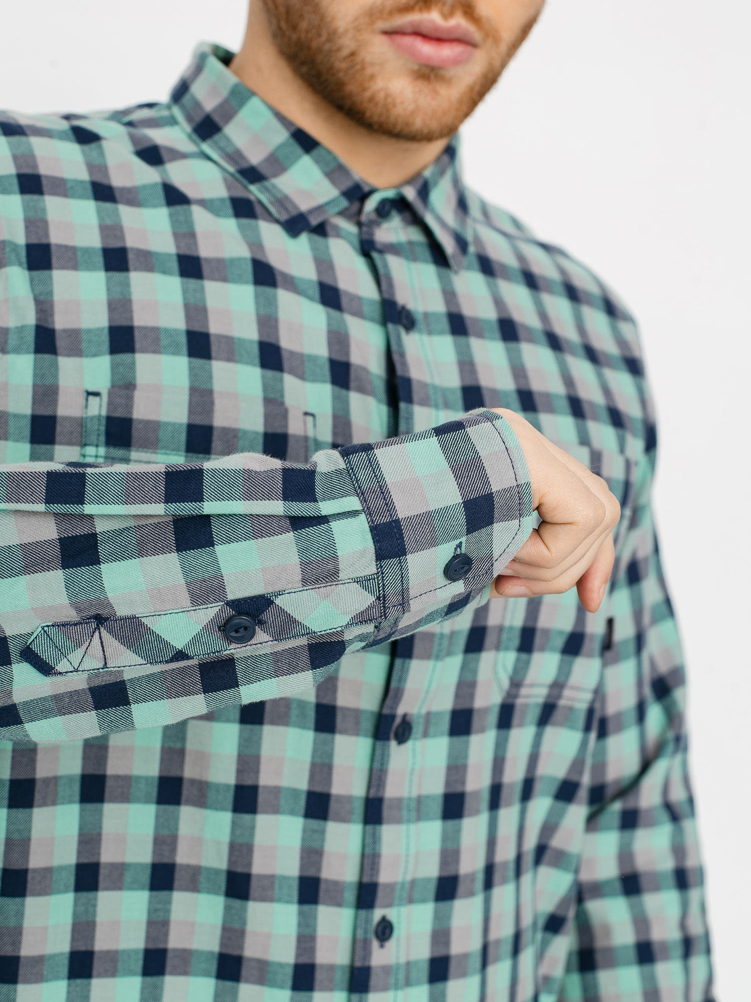 Koszula Vans Alameda II (dusty jade green/frost grey)