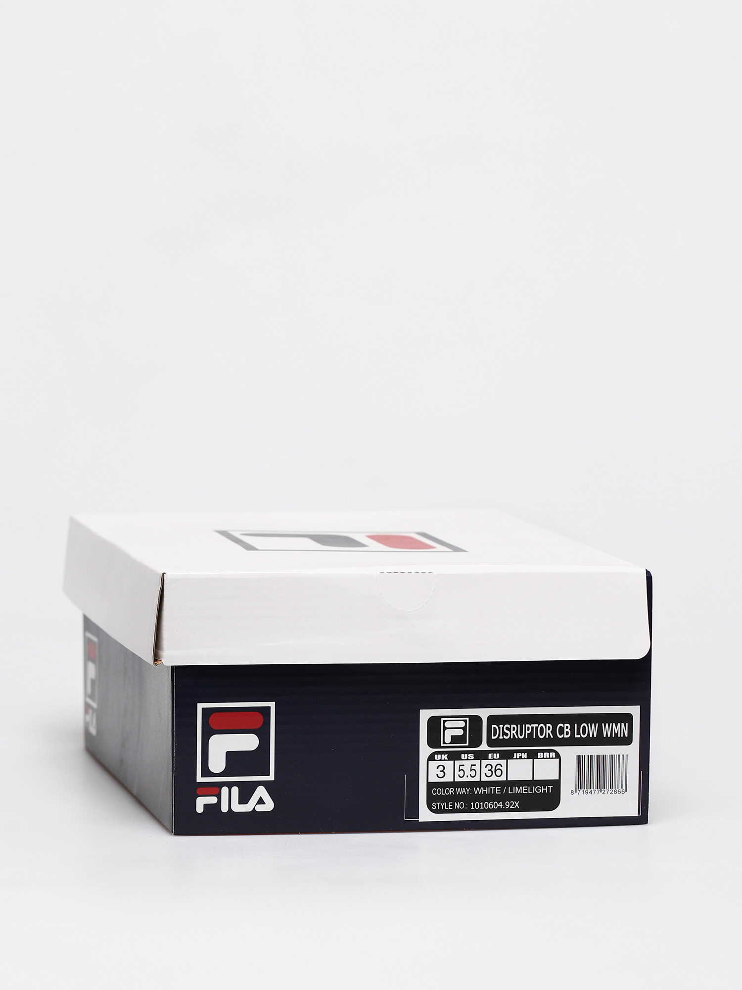 fila disruptor cb low white limelight