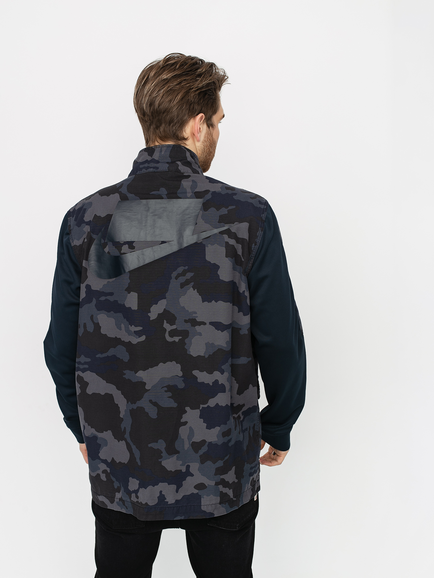 Kurtka Nike Sportswear (dark obsidian/dark obsidian)