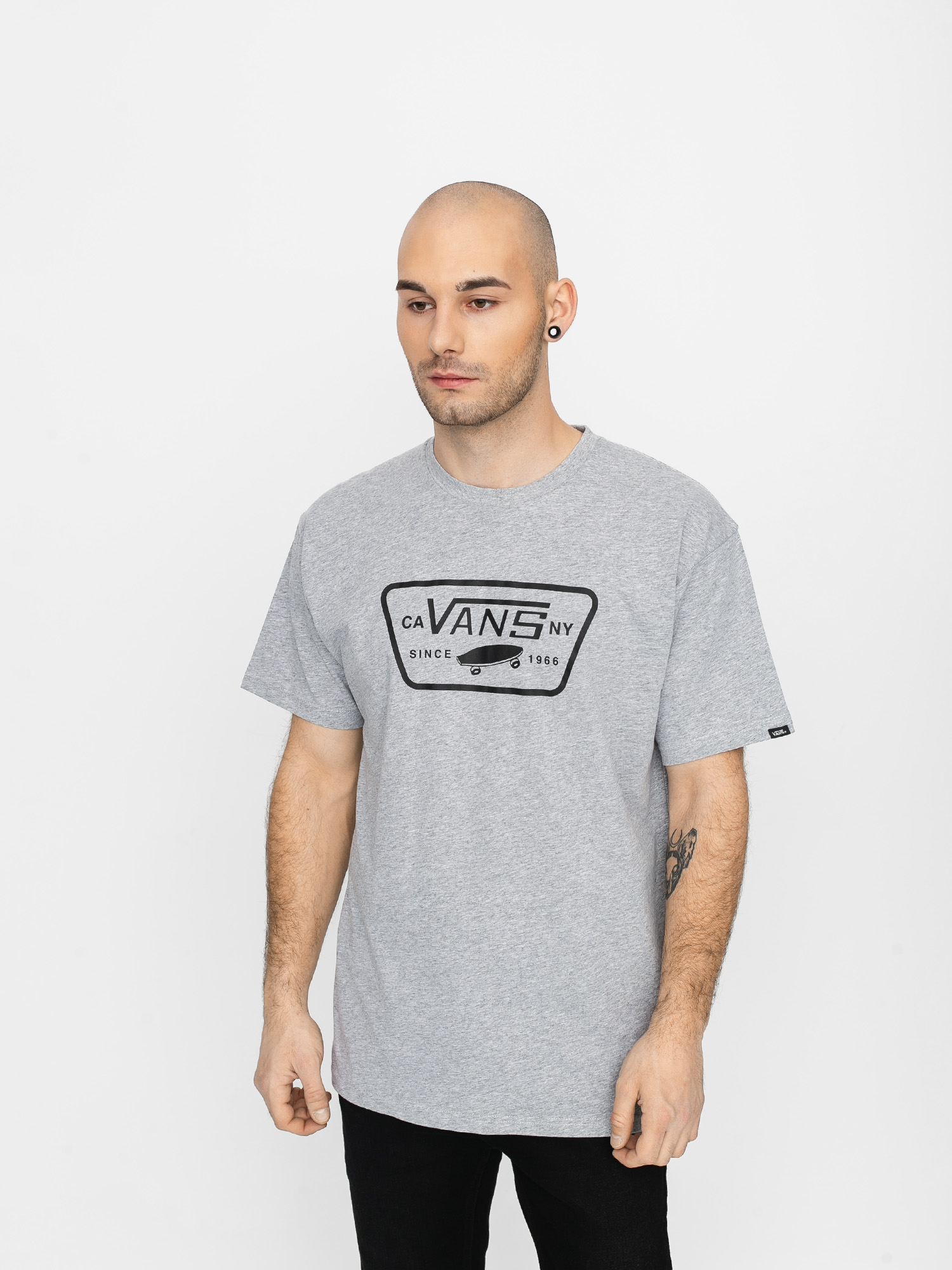 T-shirt Vans Full Patch (athletic heather/black)