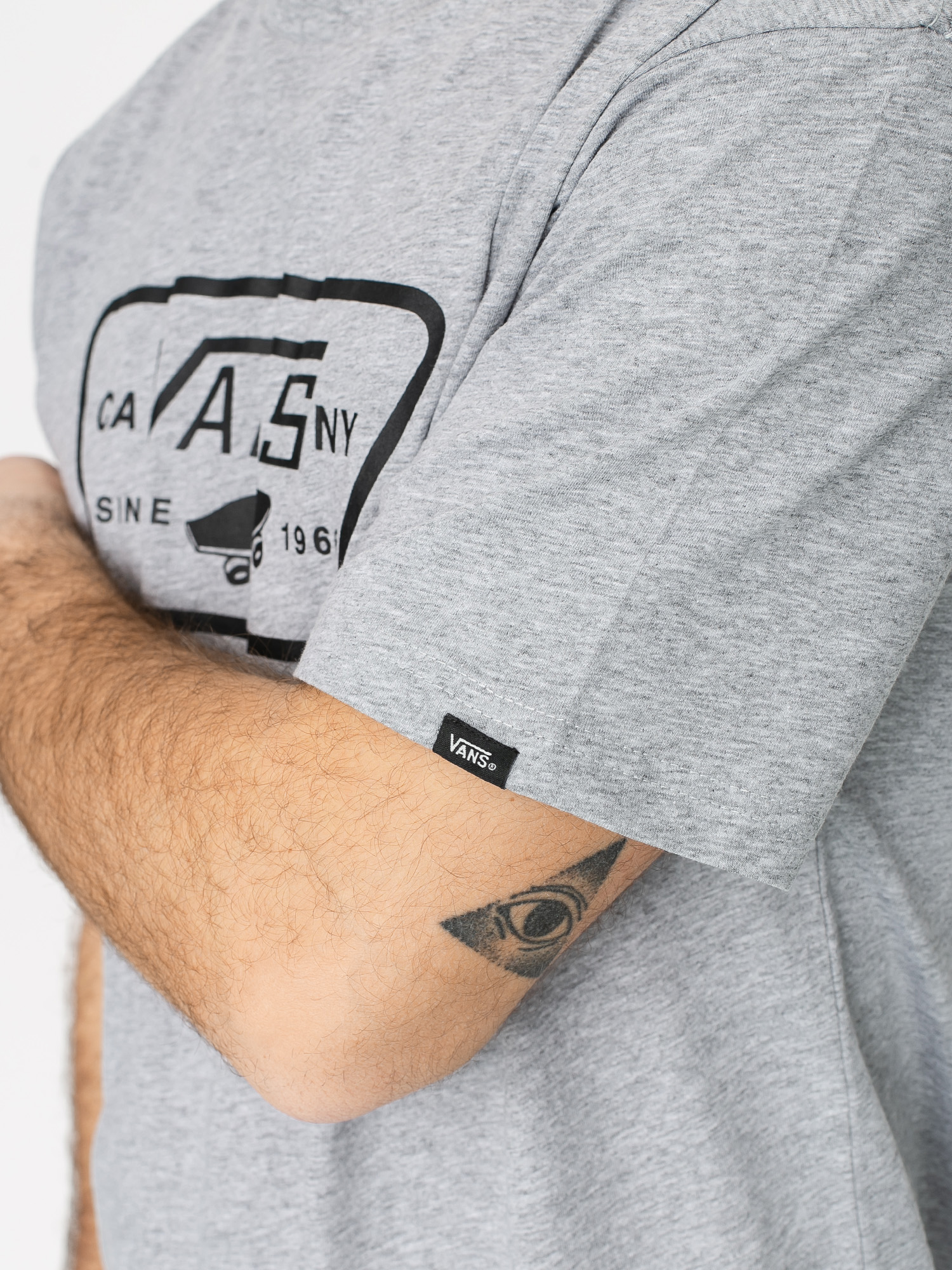 T-shirt Vans Full Patch (athletic heather/black)