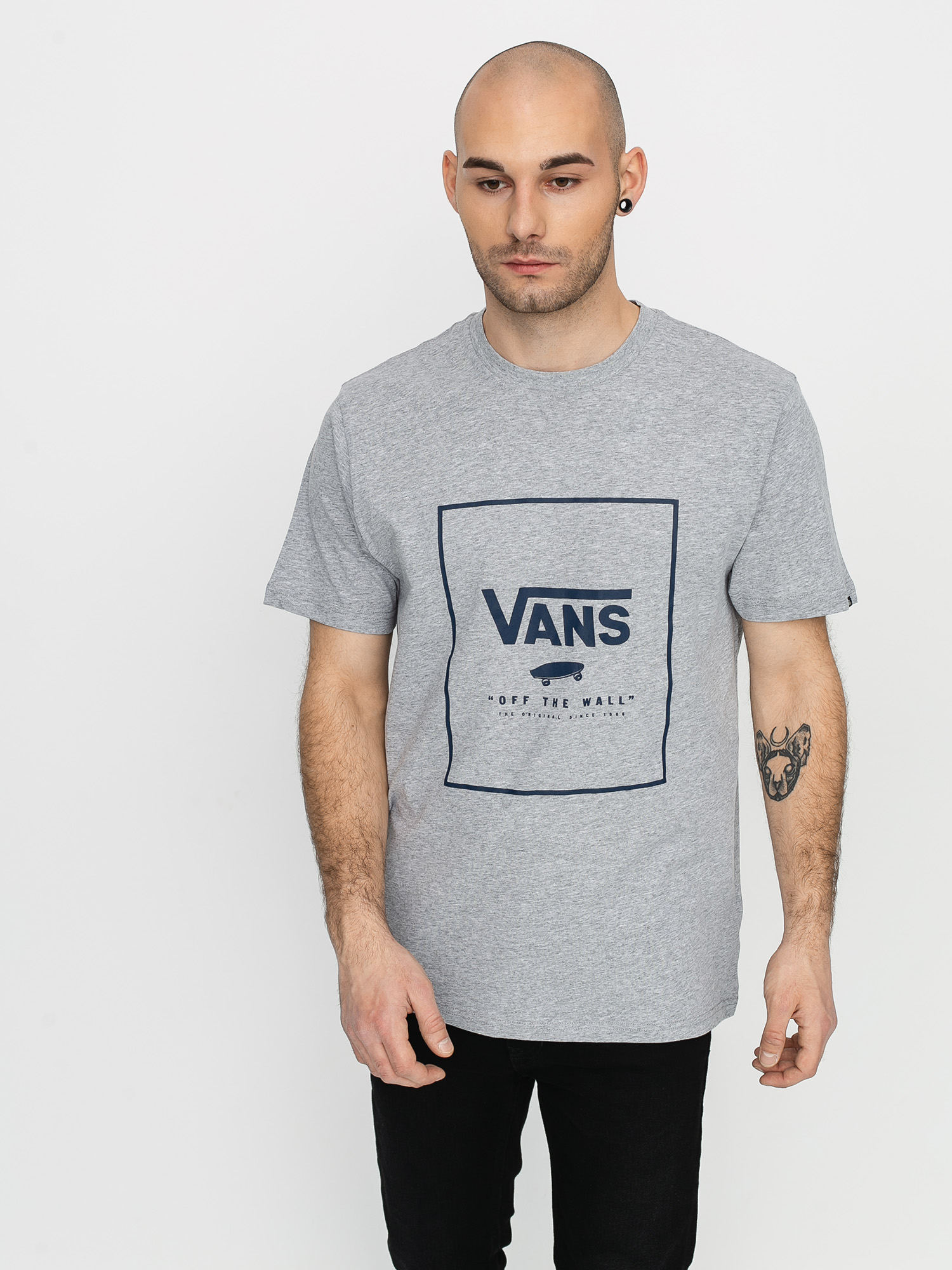 T-shirt Vans Print Box (athletic heather/dress blues)