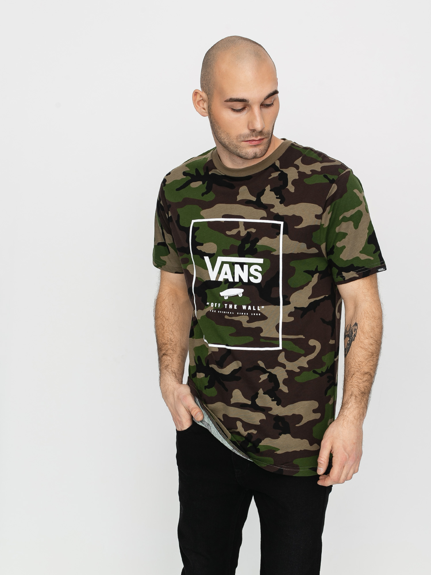 T-shirt Vans Print Box (camo/white)