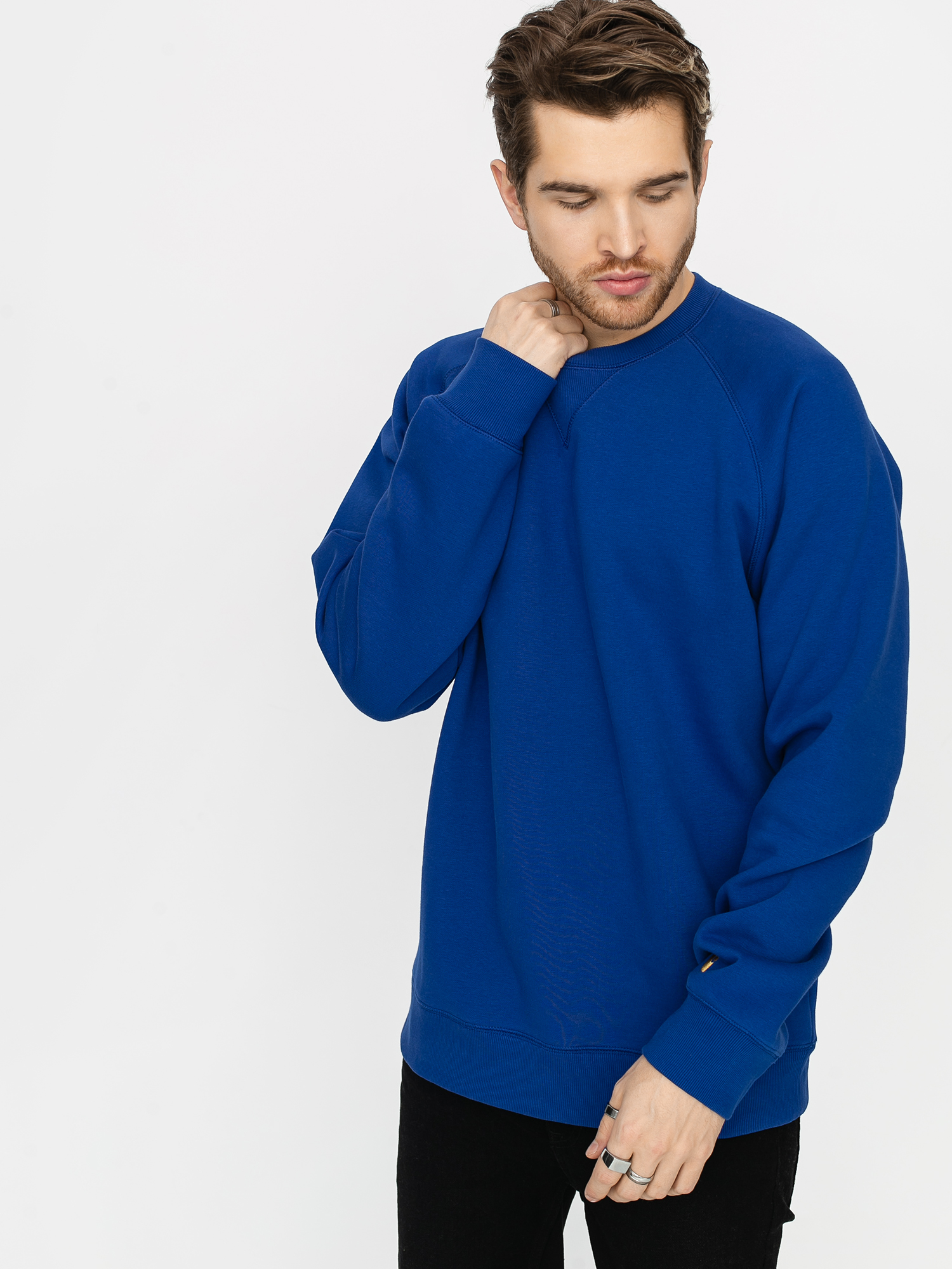 Bluza Carhartt WIP Chase (submarine/gold)