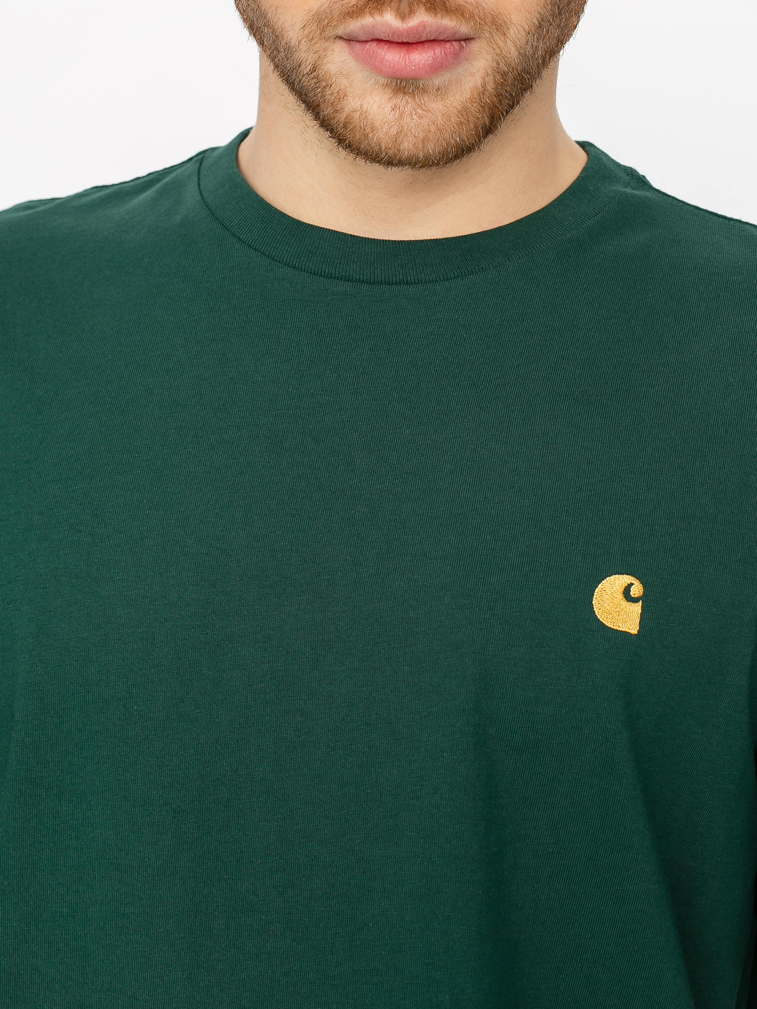 T-shirt Carhartt WIP Chase (treehouse/gold)
