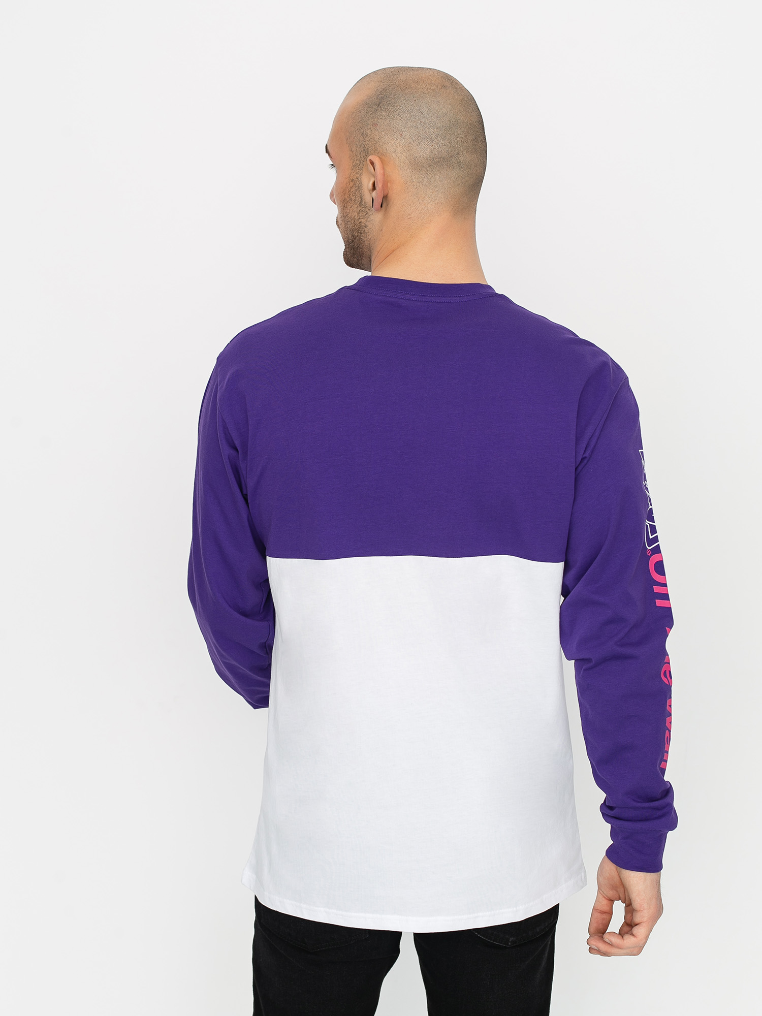 Longsleeve Vans Retro Sport Colorblock (white/heliotrope)