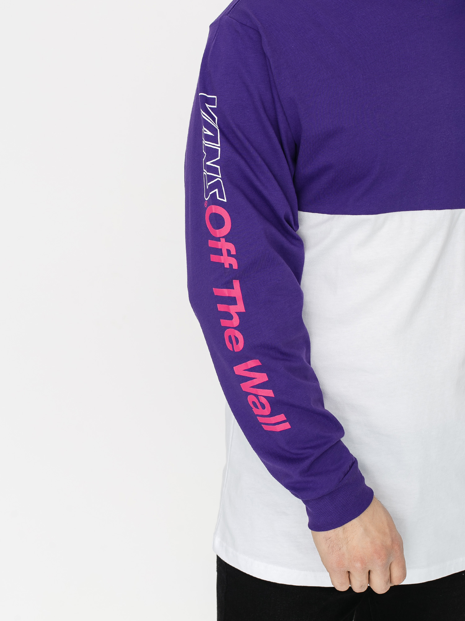 Longsleeve Vans Retro Sport Colorblock (white/heliotrope)