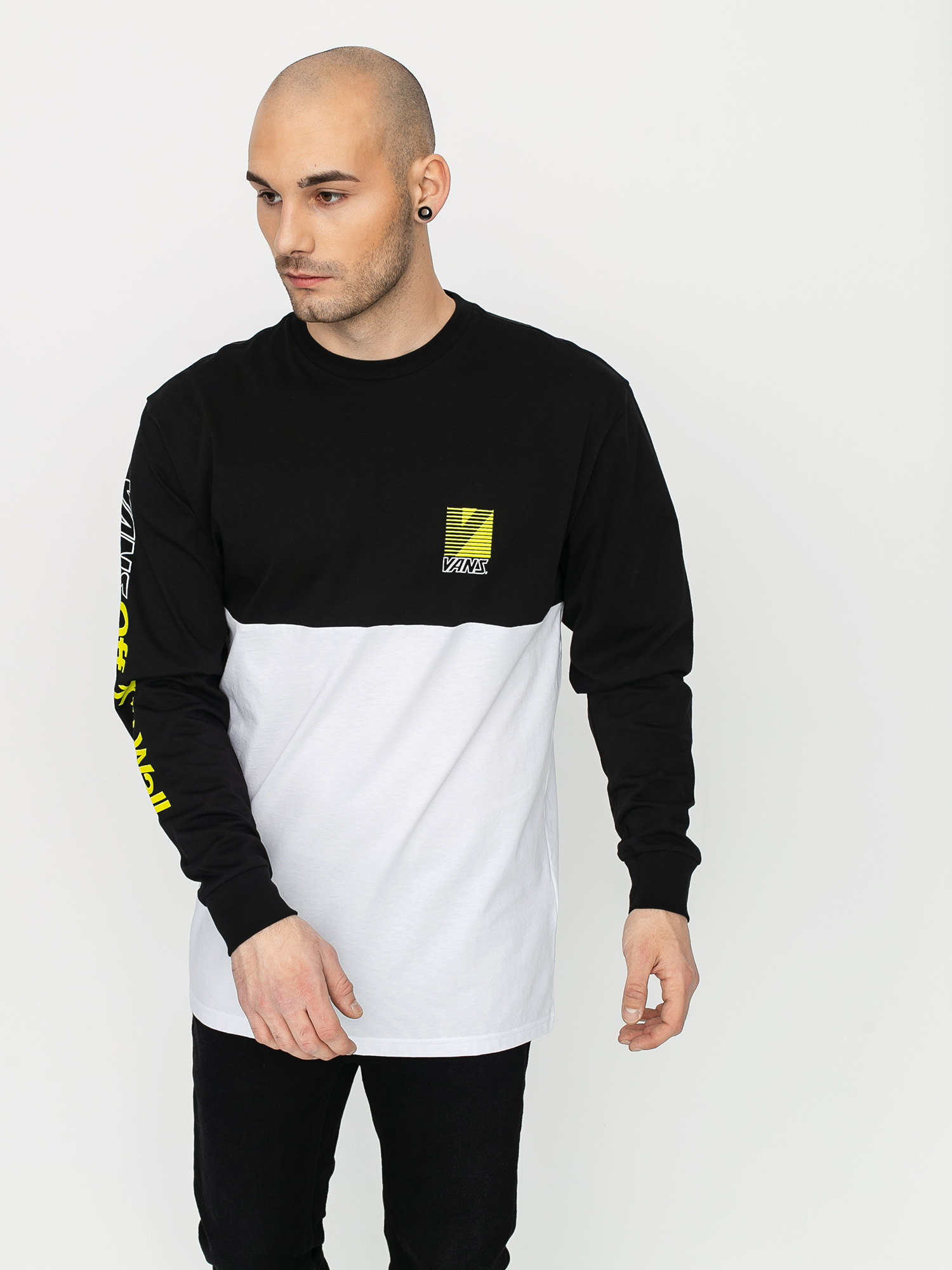 Longsleeve Vans Retro Sport Colorblock (white/black)