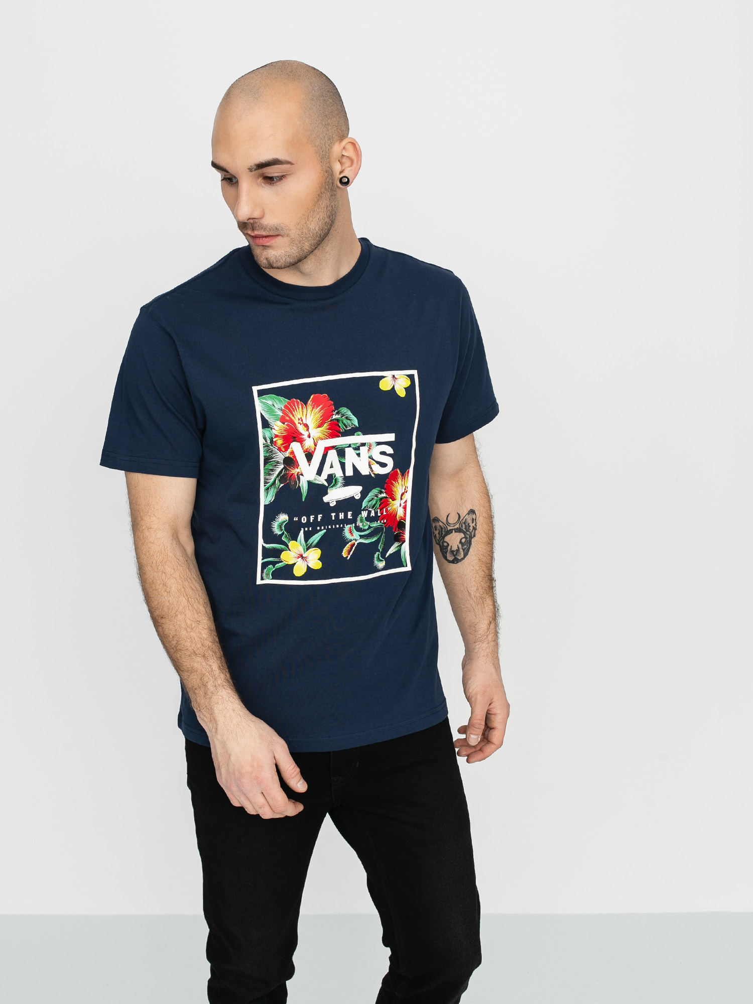 T-shirt Vans Print Box (dress blues/trap floral)