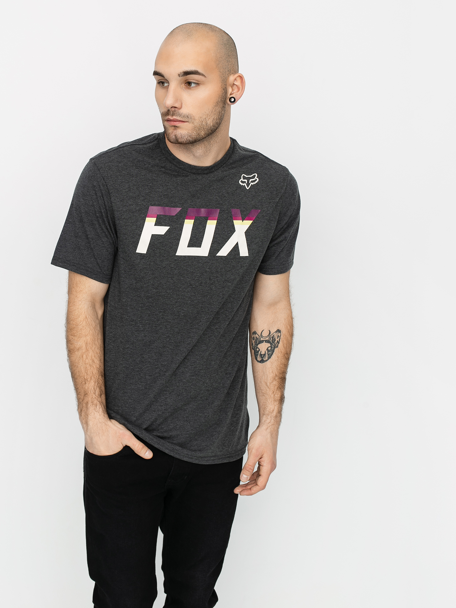 T-shirt Fox On Deck Tech (htr blk)