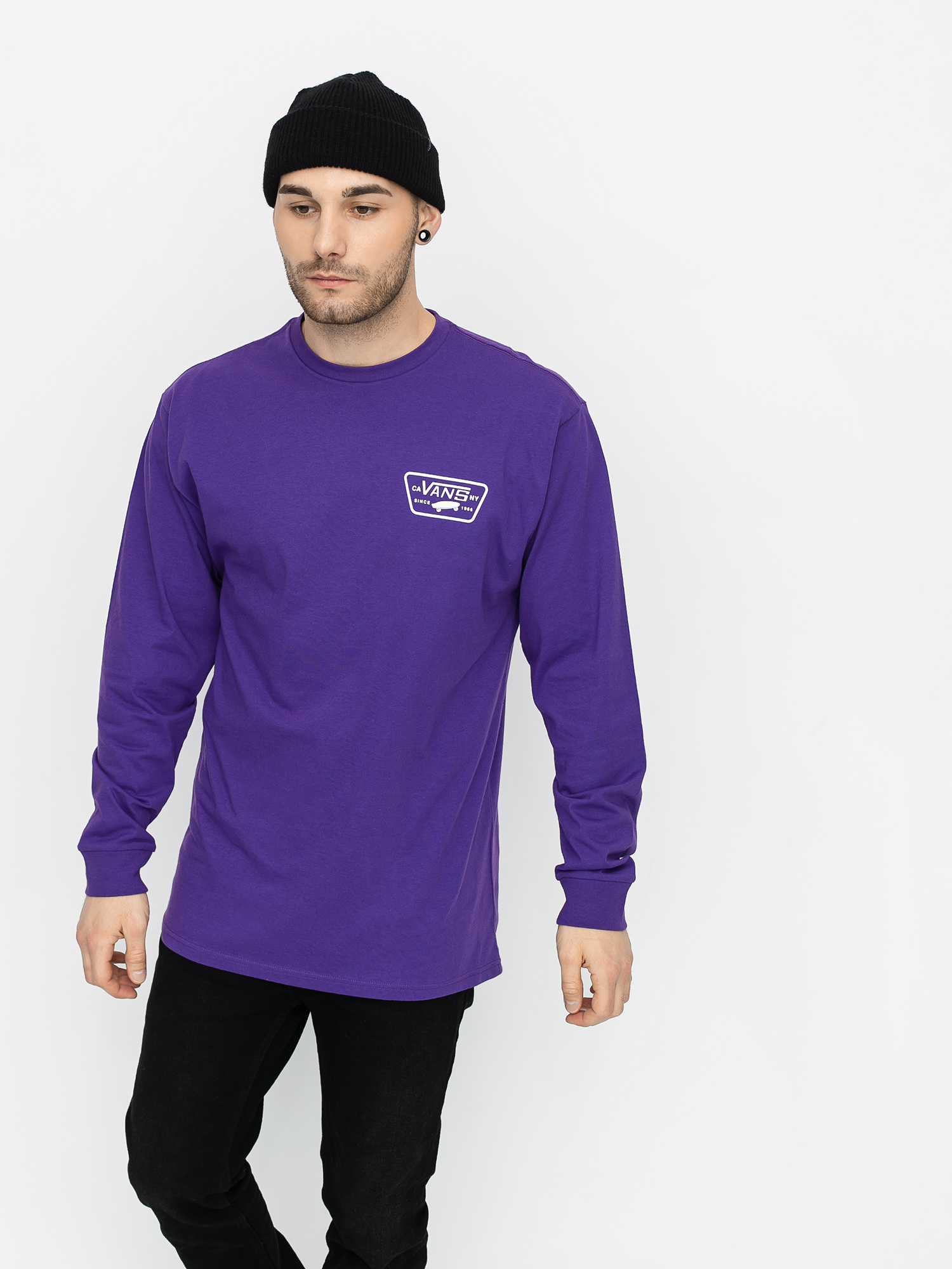 Longsleeve Vans Full Patch Back (heliotrope/white)