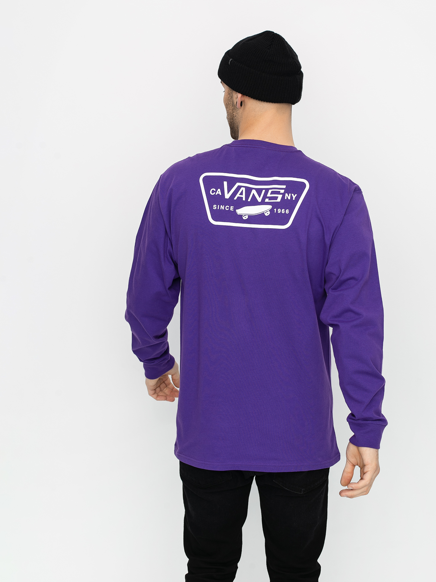 Longsleeve Vans Full Patch Back (heliotrope/white)