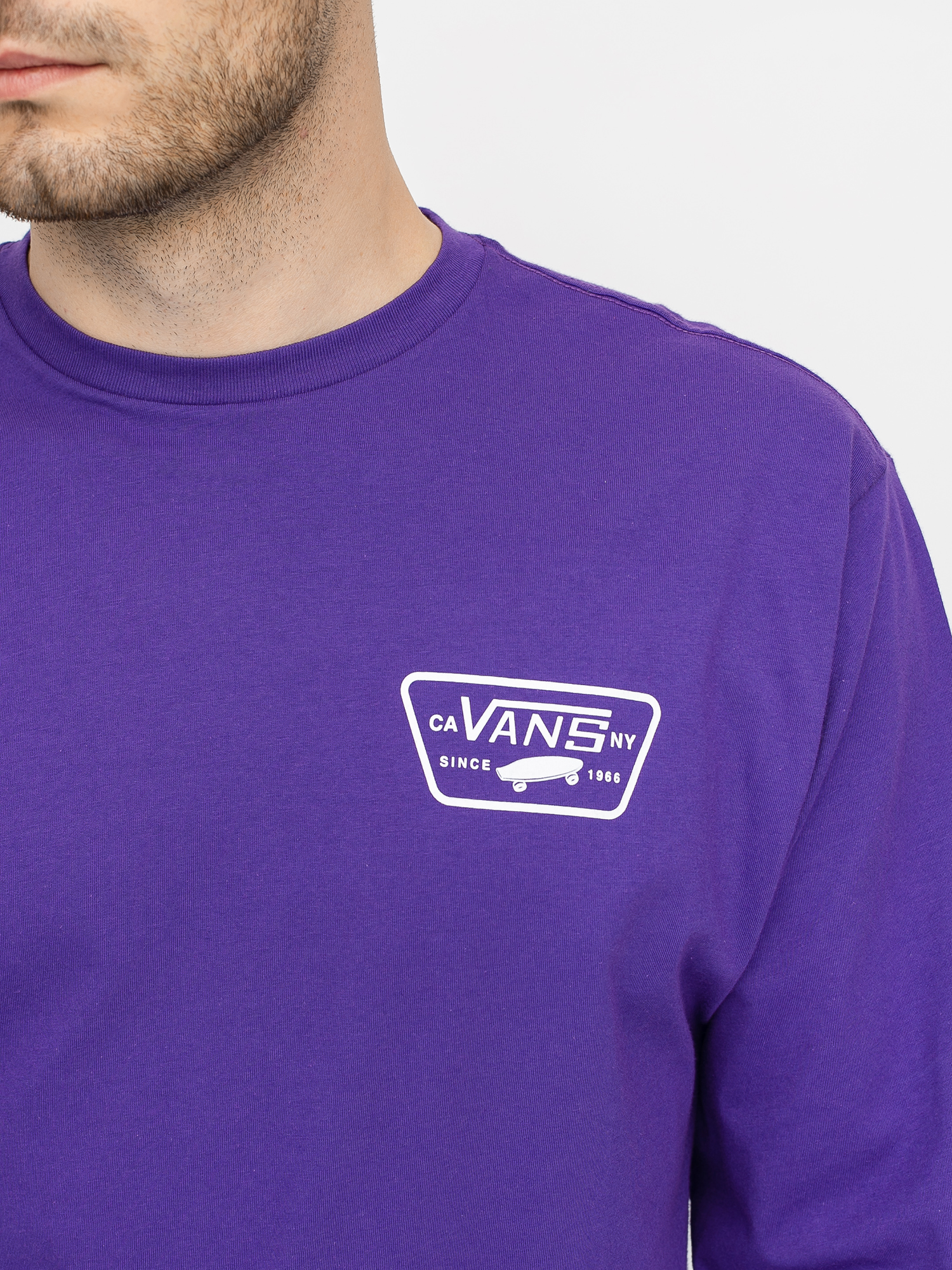 Longsleeve Vans Full Patch Back (heliotrope/white)