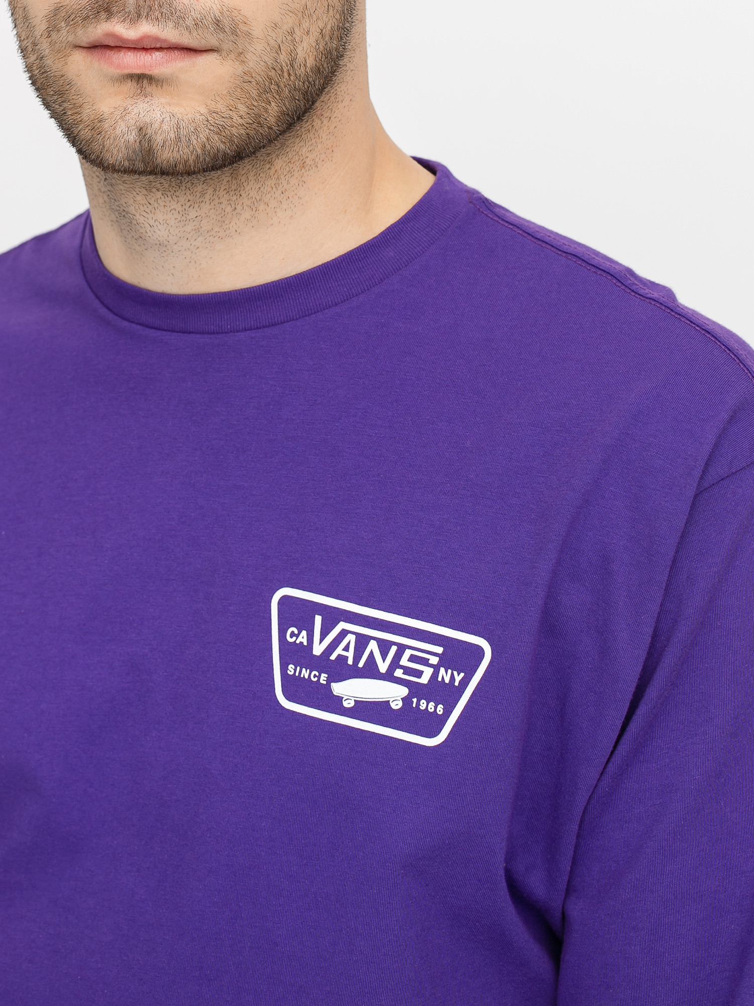 Longsleeve Vans Full Patch Back (heliotrope/white)