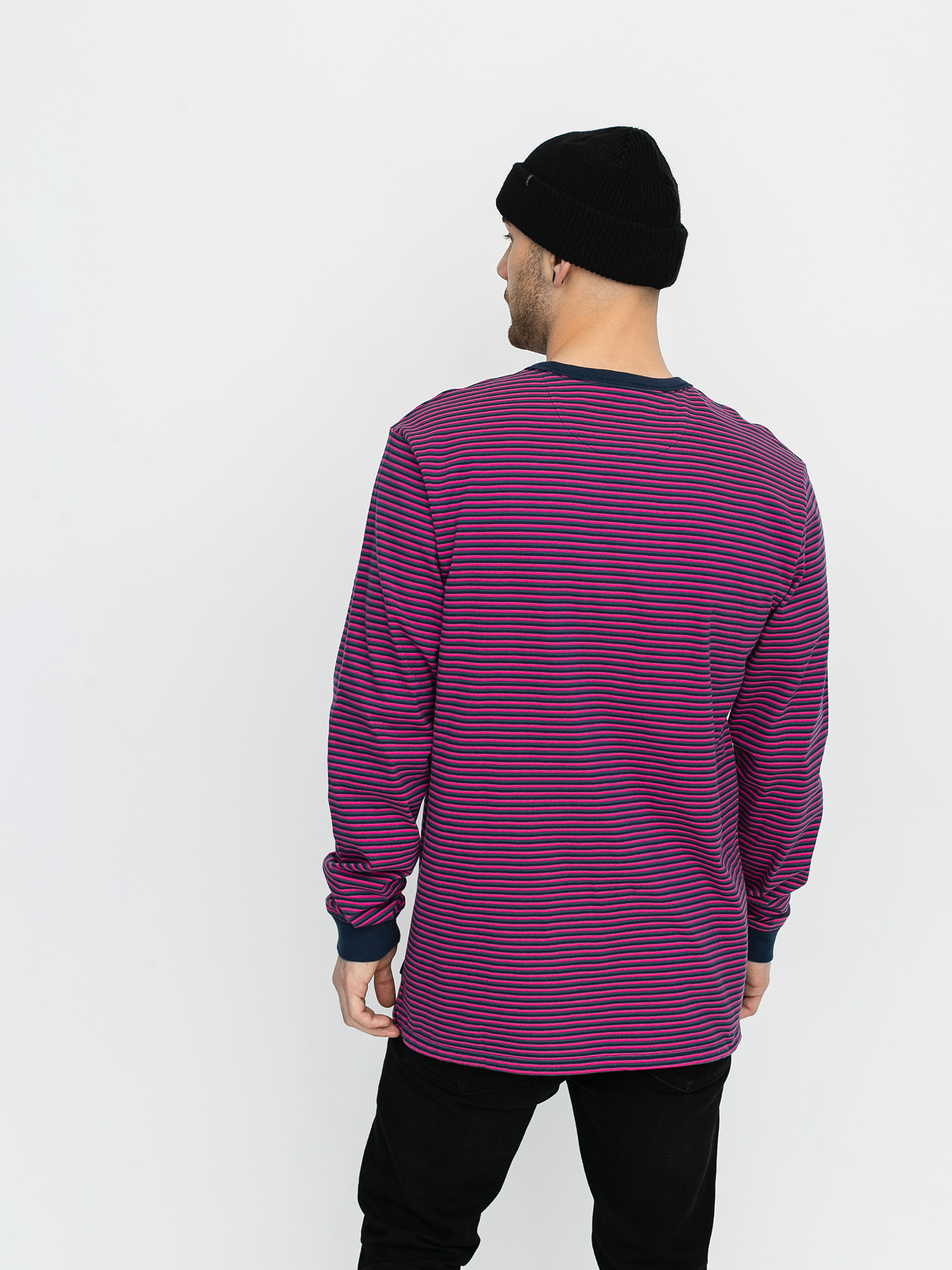 Longsleeve Vans Micro Stripe (fuchsia purple)