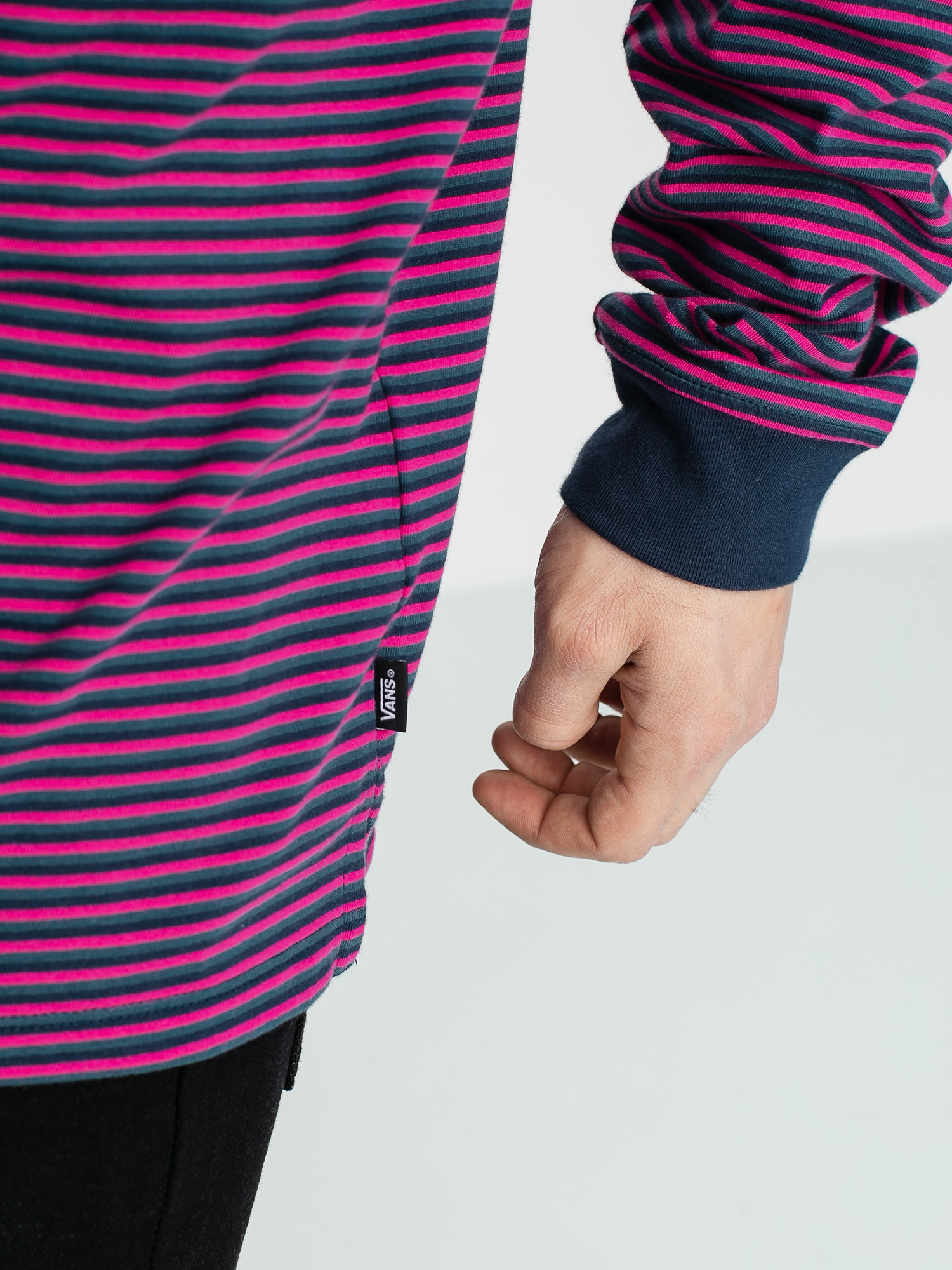 Longsleeve Vans Micro Stripe (fuchsia purple)