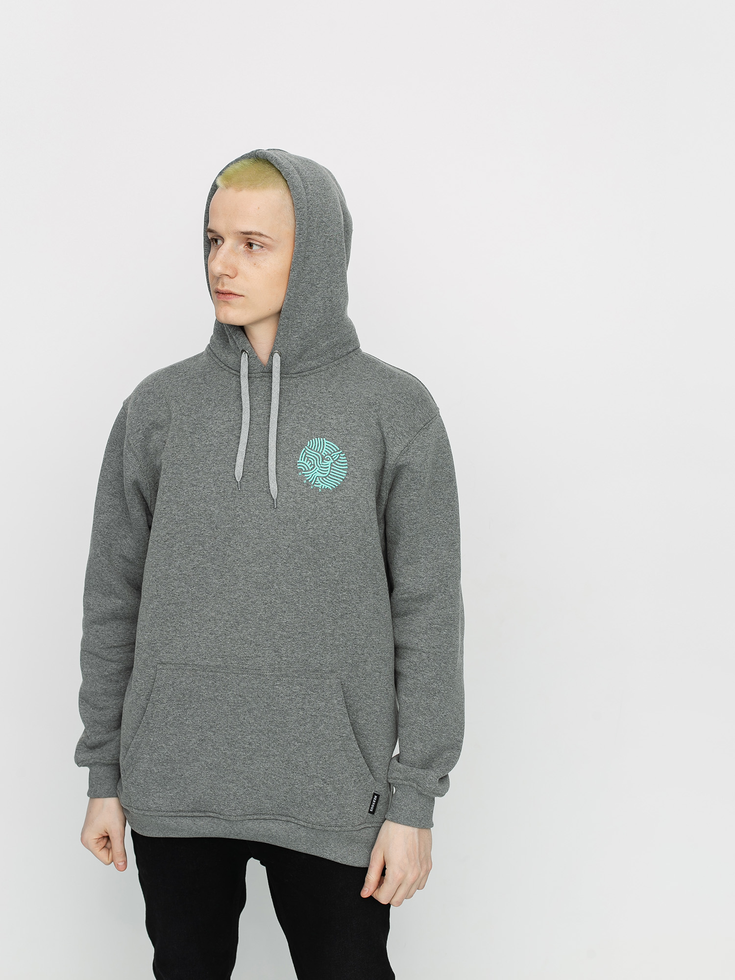 Bluza z kapturem Nervous Ribbons HD (grey)