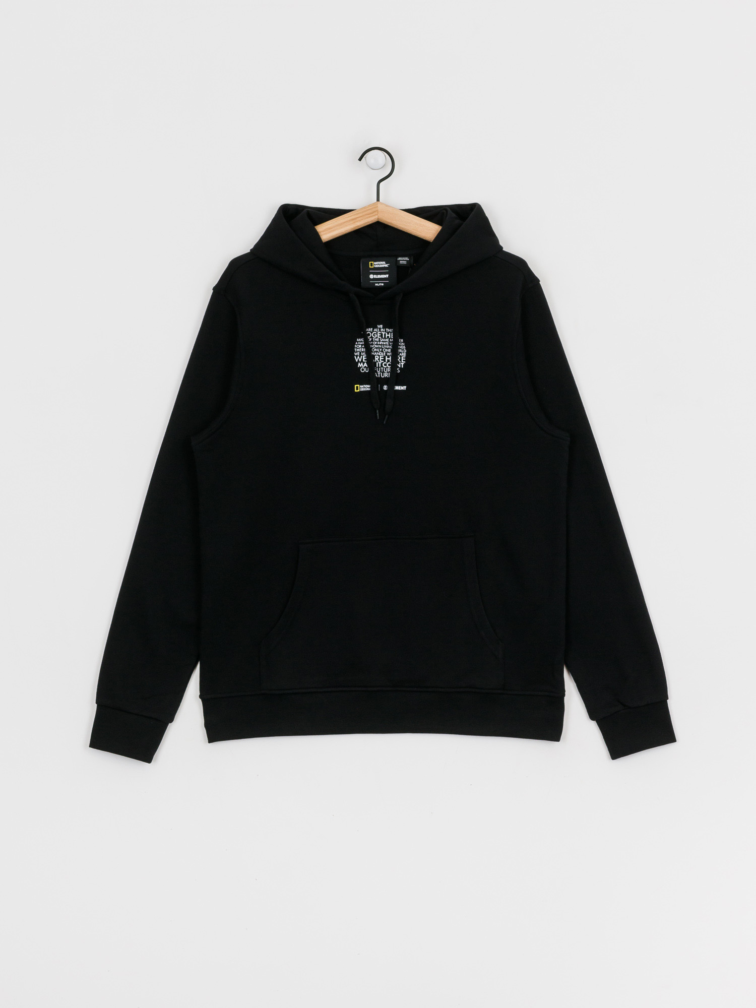 Bluza z kapturem Element Roots Fleece HD (flint black)